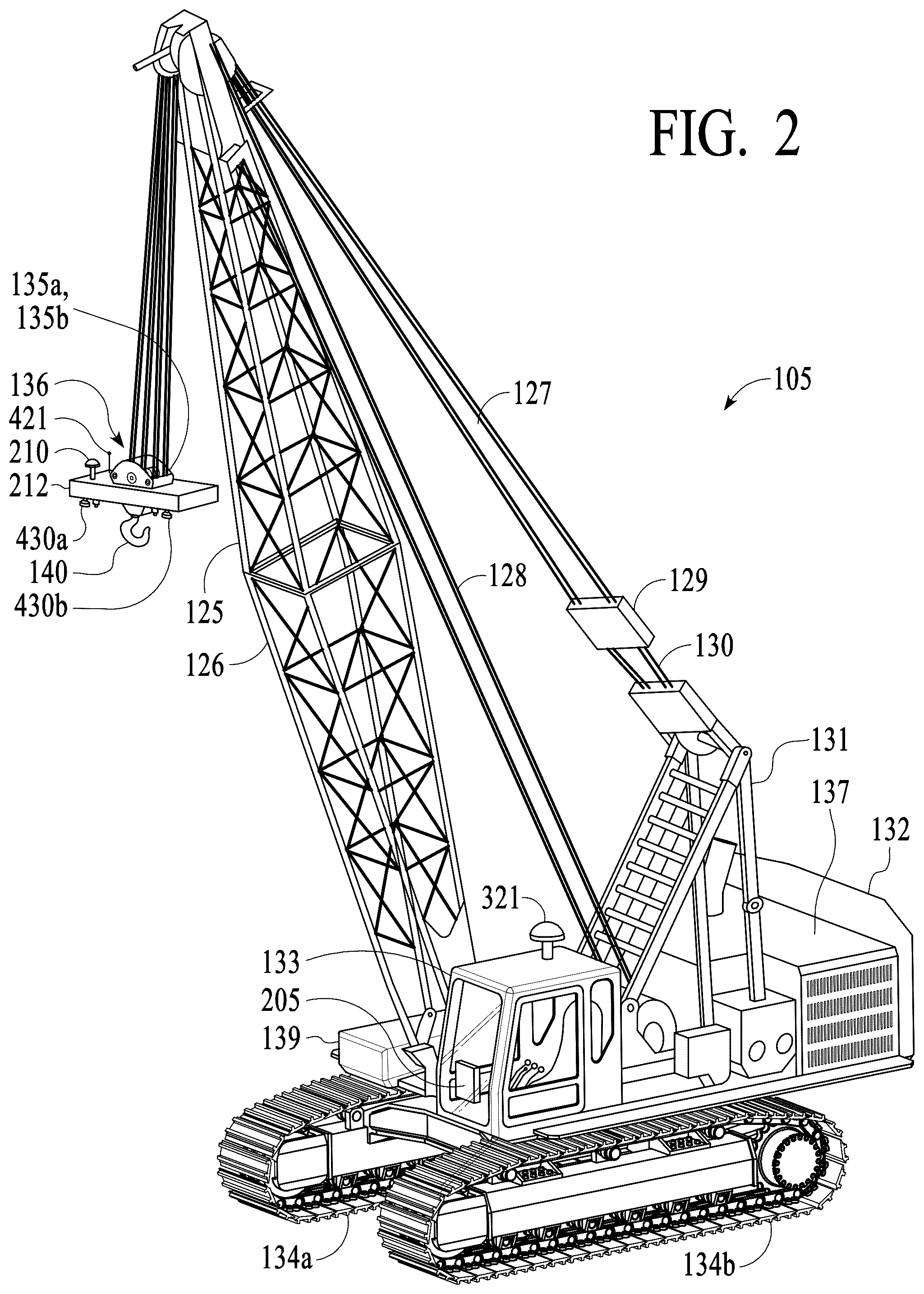 Patent US12319545 Figure 2 – Drone systems and methods for assisting a crane operator