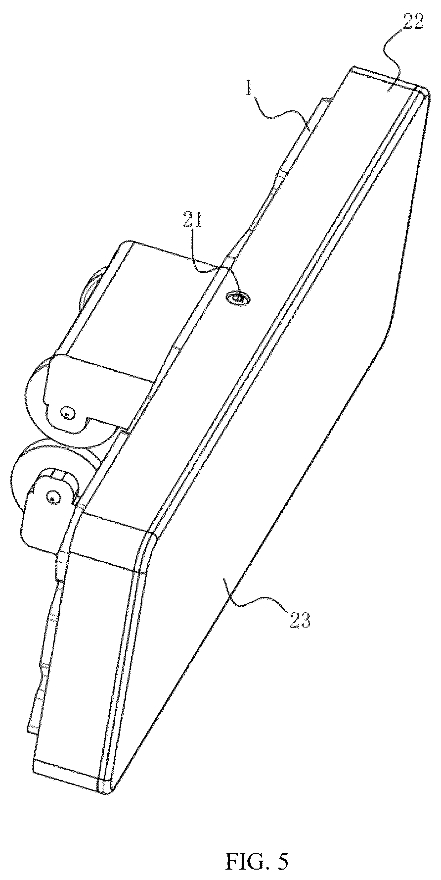 Patent US12319549 Figure 5 – Multifunctional stable winch hook guide rail system