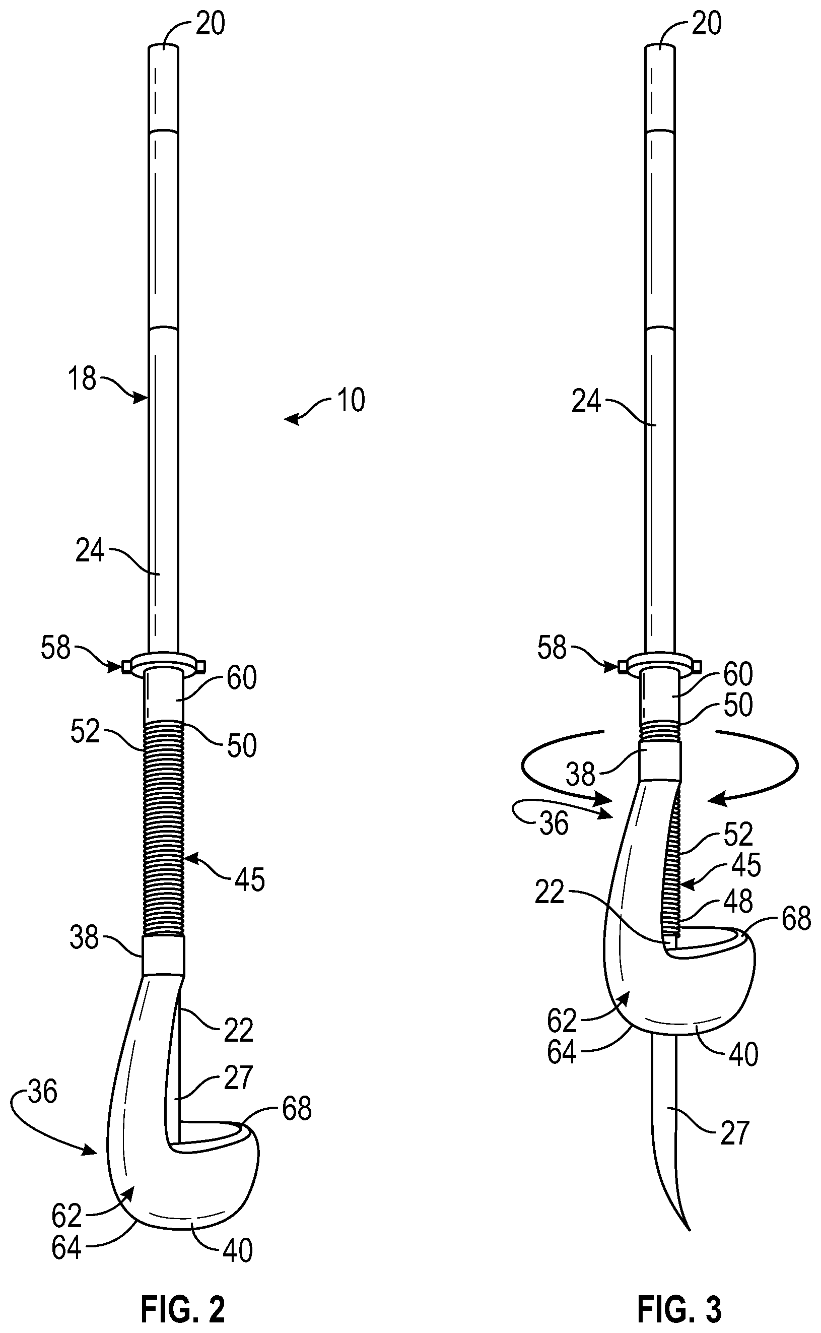 Patent US12319550 Figure 2 – Pry bar having a retractable end guard