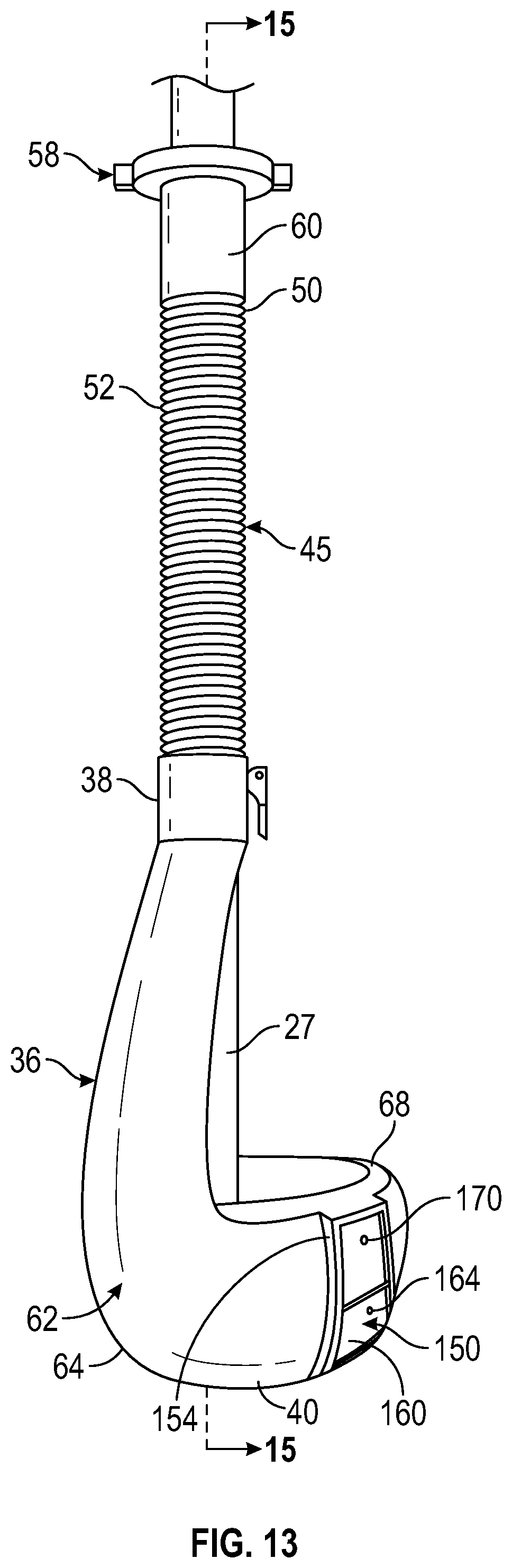 Patent US12319550 Figure 8 – Pry bar having a retractable end guard