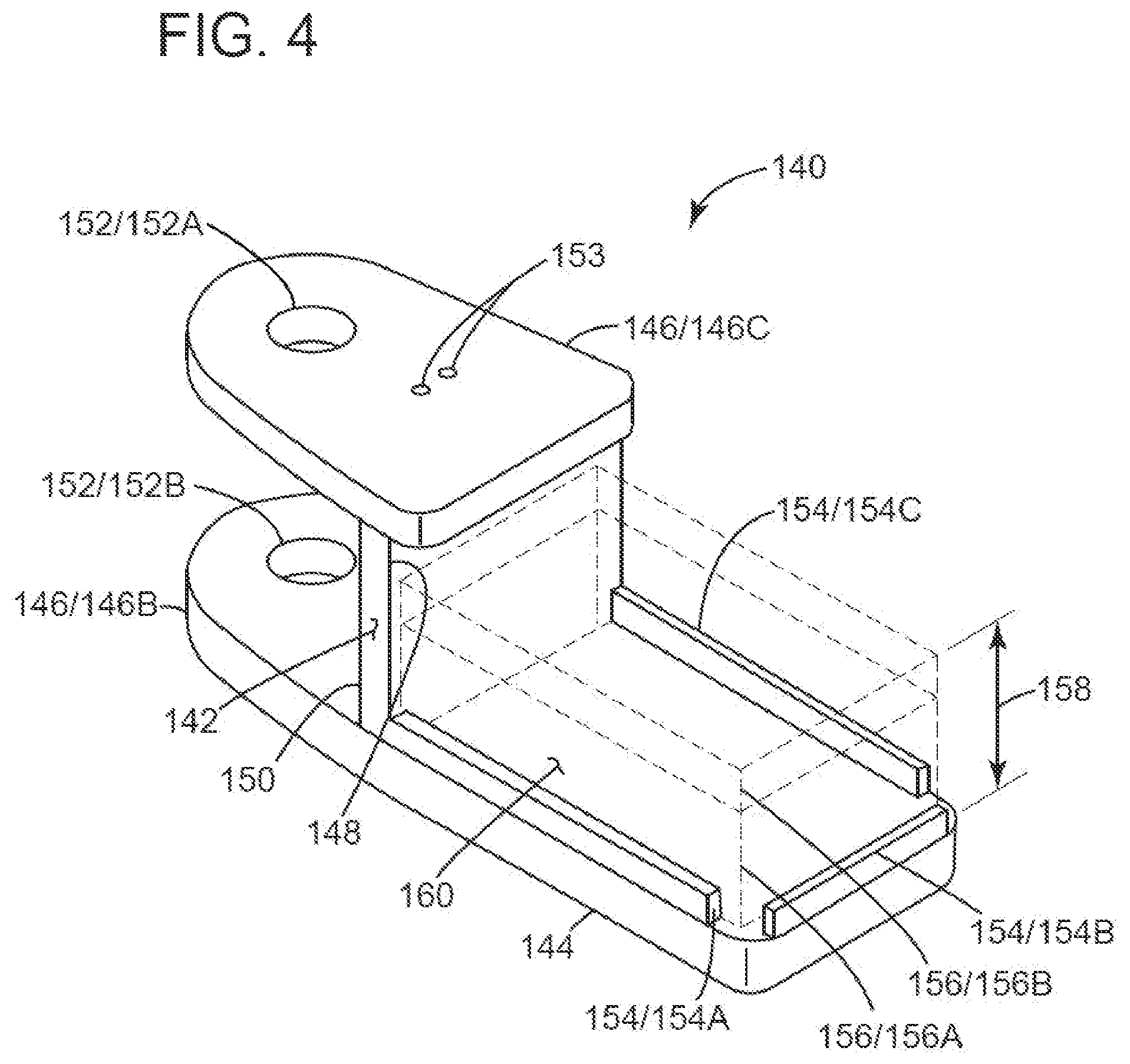 Patent US12319552 Figure 4 – Two-post vehicle lift and adapter system for material handling vehicles