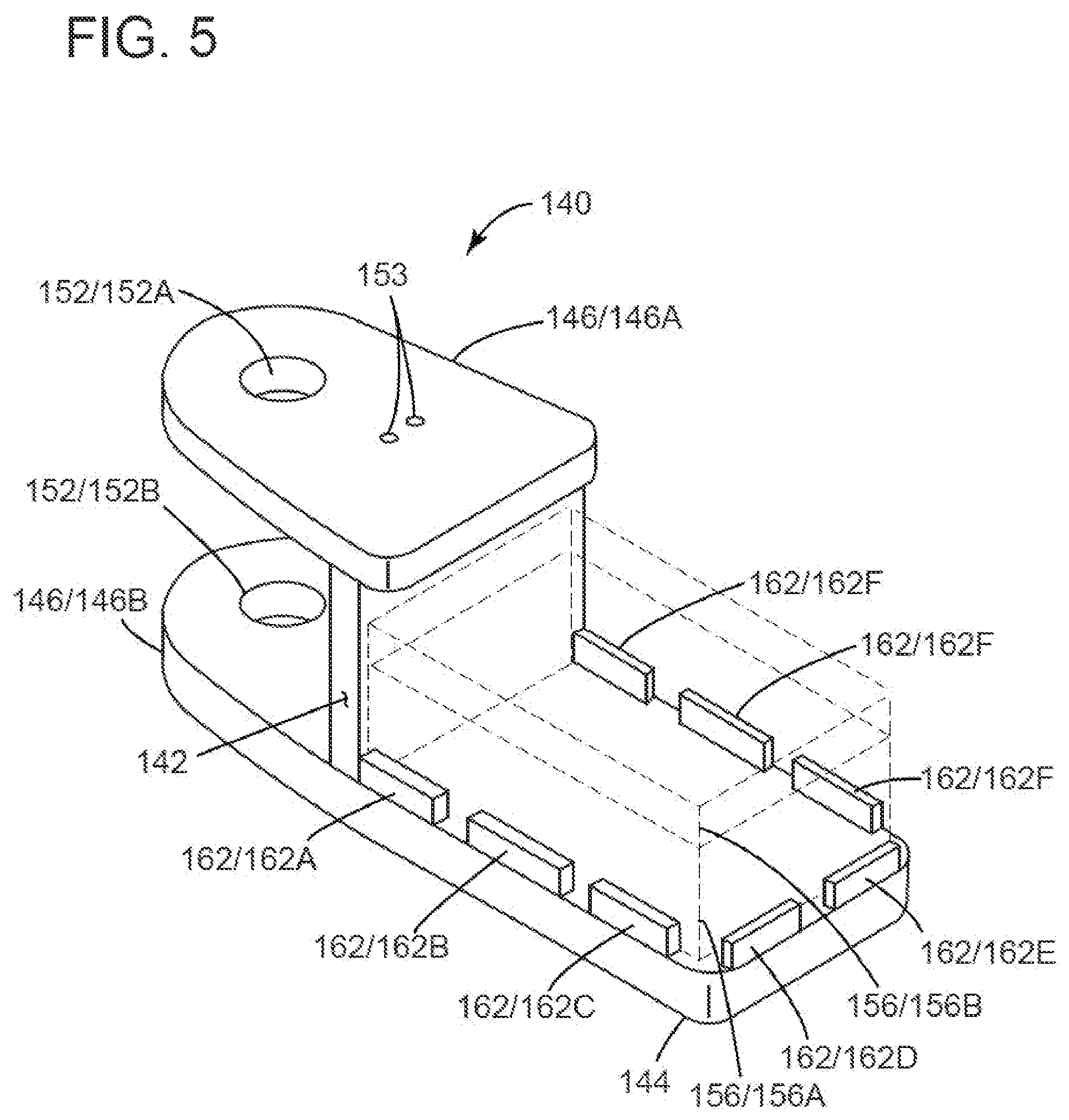 Patent US12319552 Figure 5 – Two-post vehicle lift and adapter system for material handling vehicles
