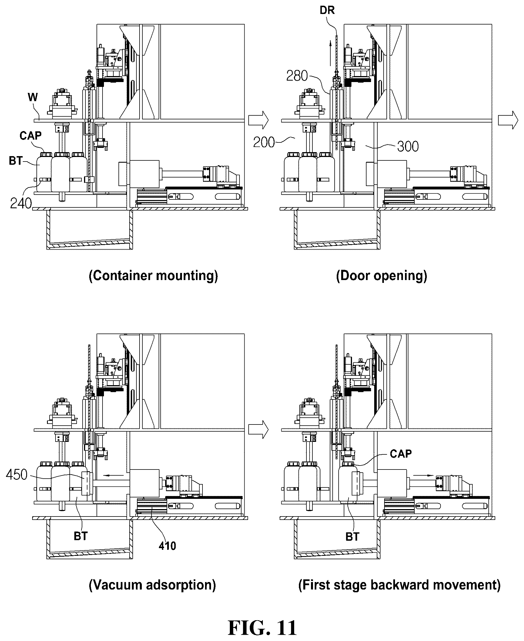 Patent US12319555 Figure 11 – Automatic sampling device and method