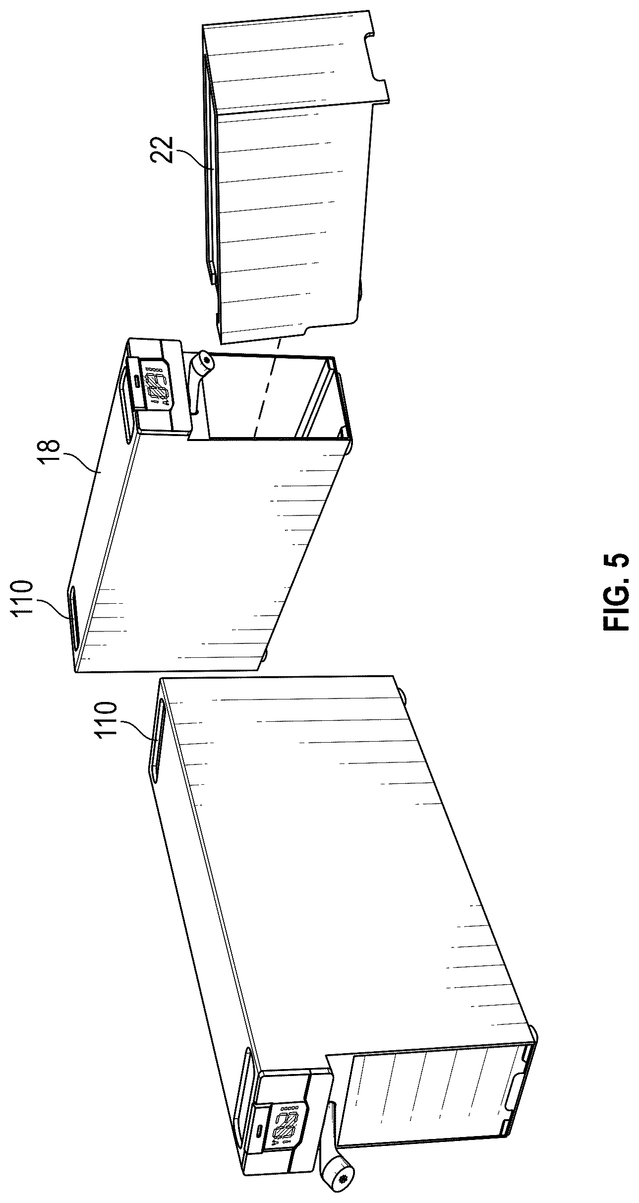Patent US12319556 Figure 5 – Automated dispensing system for customized beverages