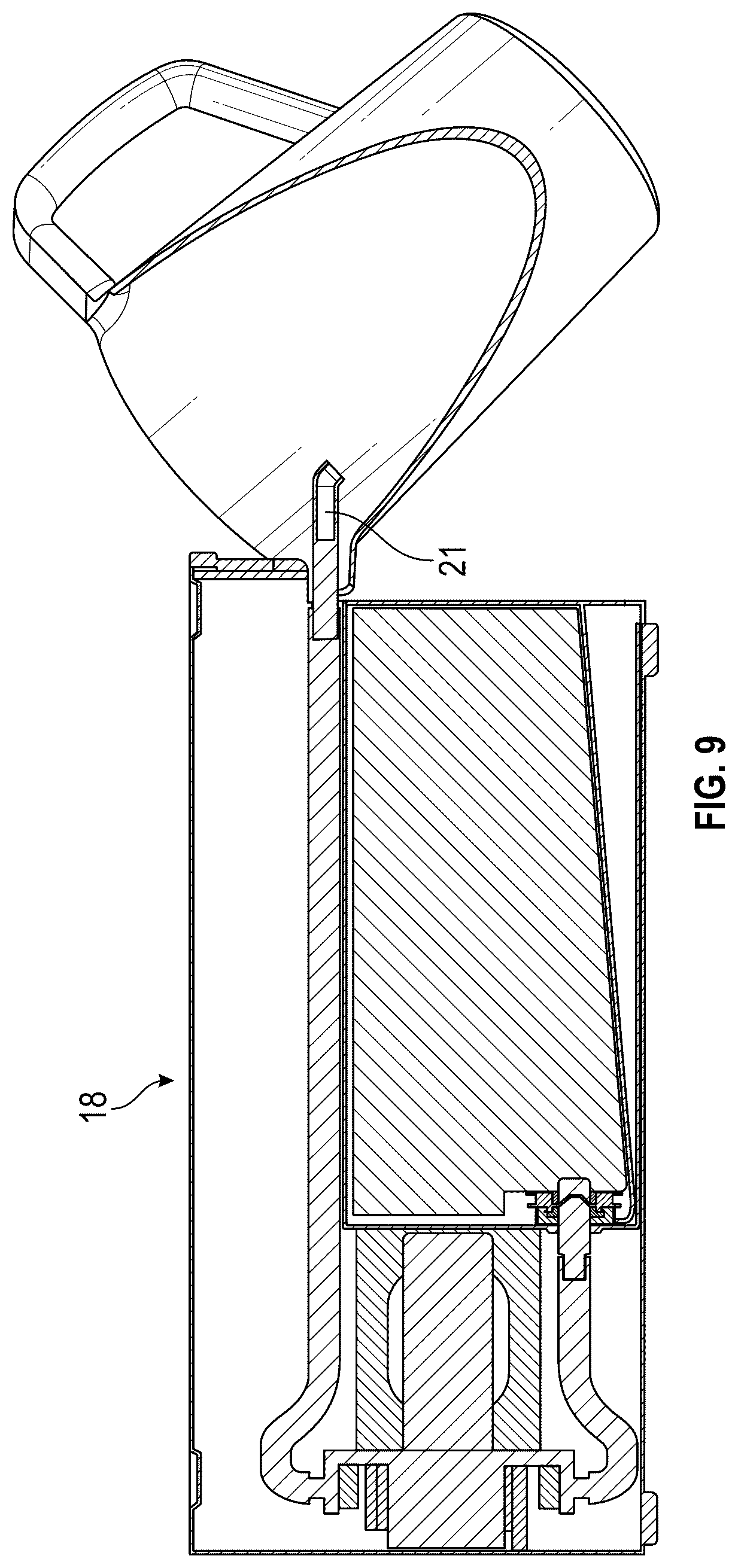 Patent US12319556 Figure 9 – Automated dispensing system for customized beverages