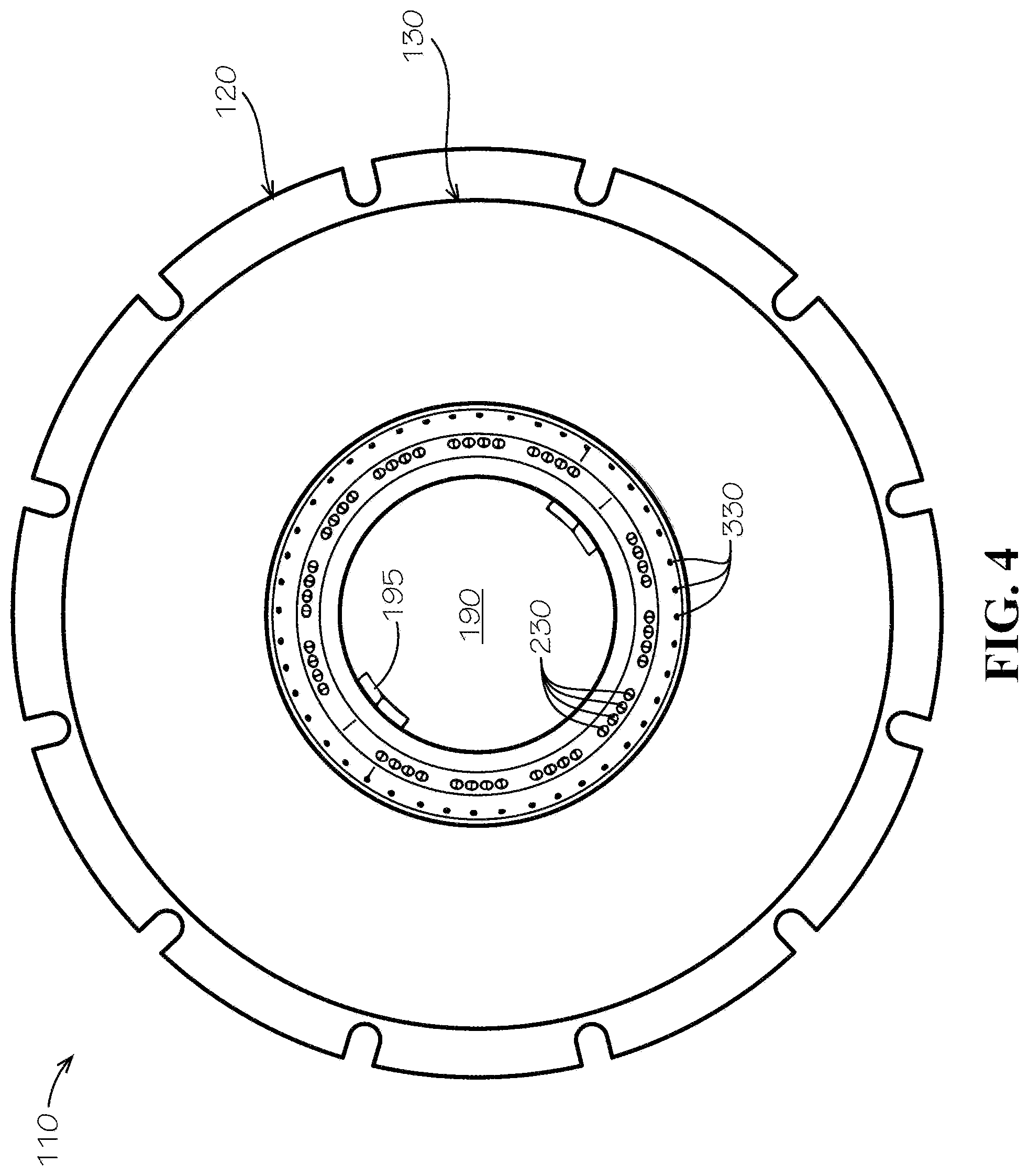 Patent US12319557 Figure 4 – Dispensing nozzle assemblies with static mixers