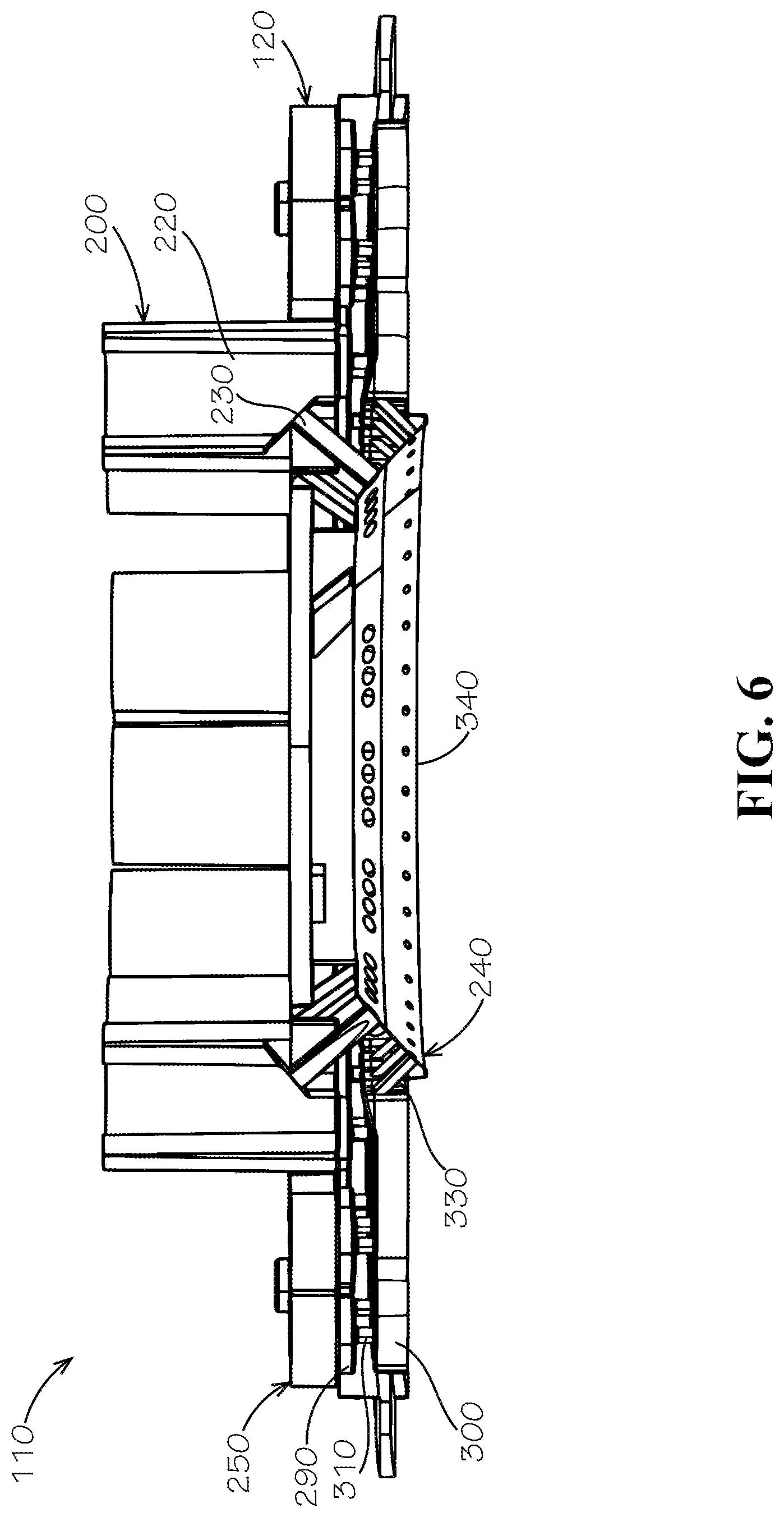 Patent US12319557 Figure 6 – Dispensing nozzle assemblies with static mixers