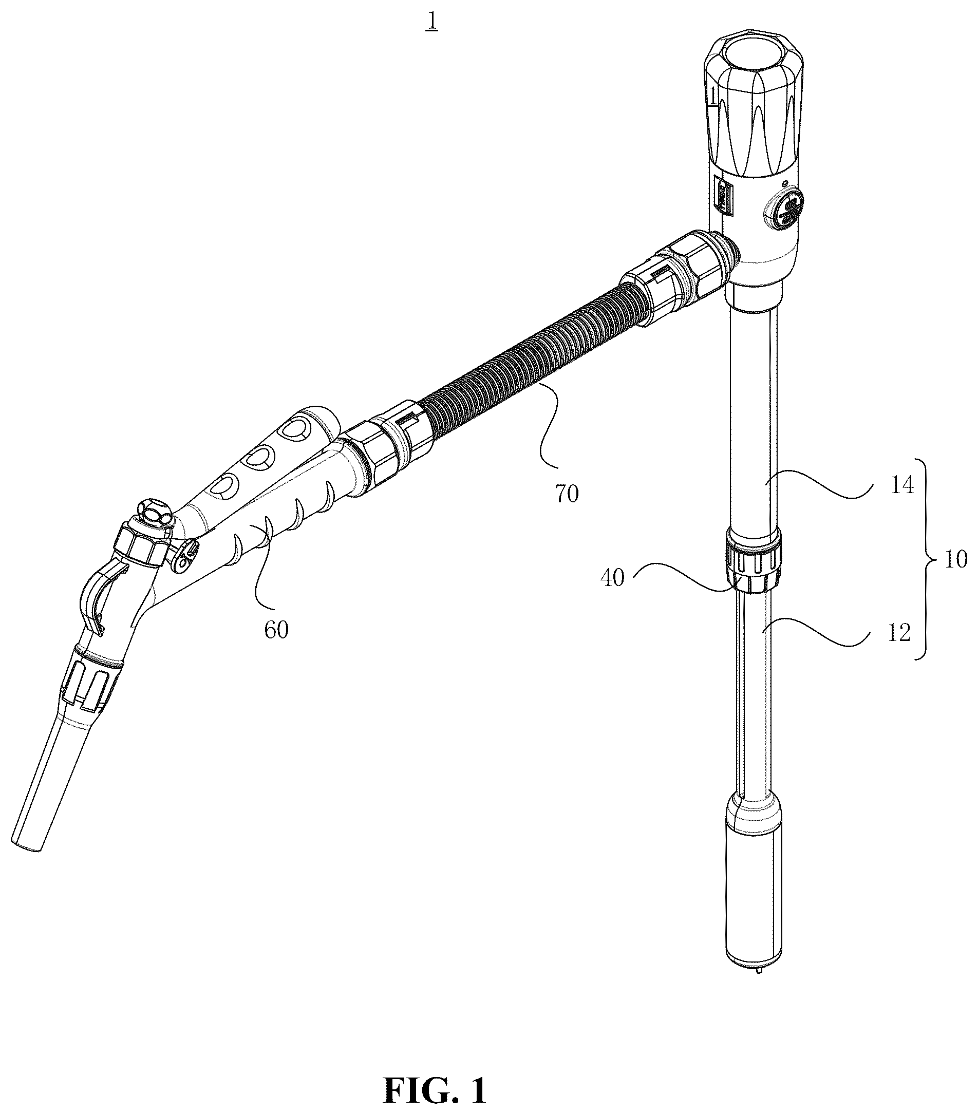 Patent US12319559 Figure 1 – Liquid pump with adjustable length and feed tank