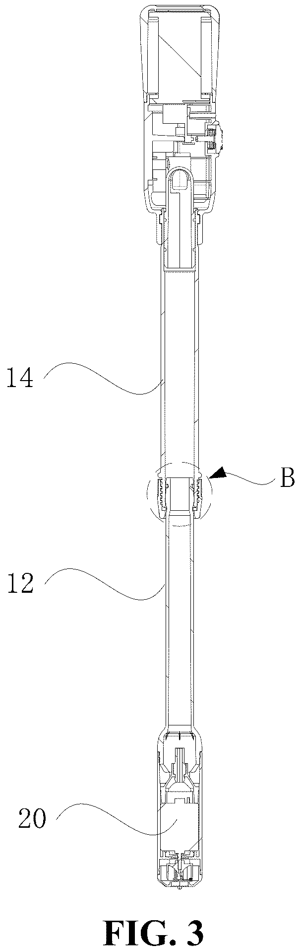 Patent US12319559 Figure 3 – Liquid pump with adjustable length and feed tank