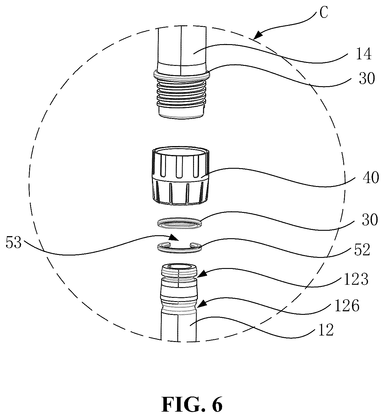 Patent US12319559 Figure 6 – Liquid pump with adjustable length and feed tank