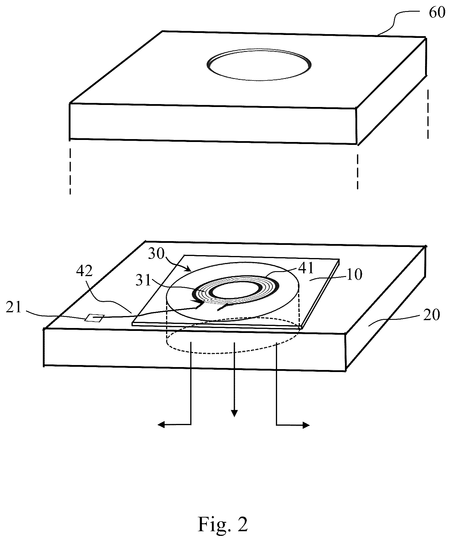 Patent US12319561 Figure 2 – Coil module for electromagnetic microspeaker, coil module array and preparation method thereof