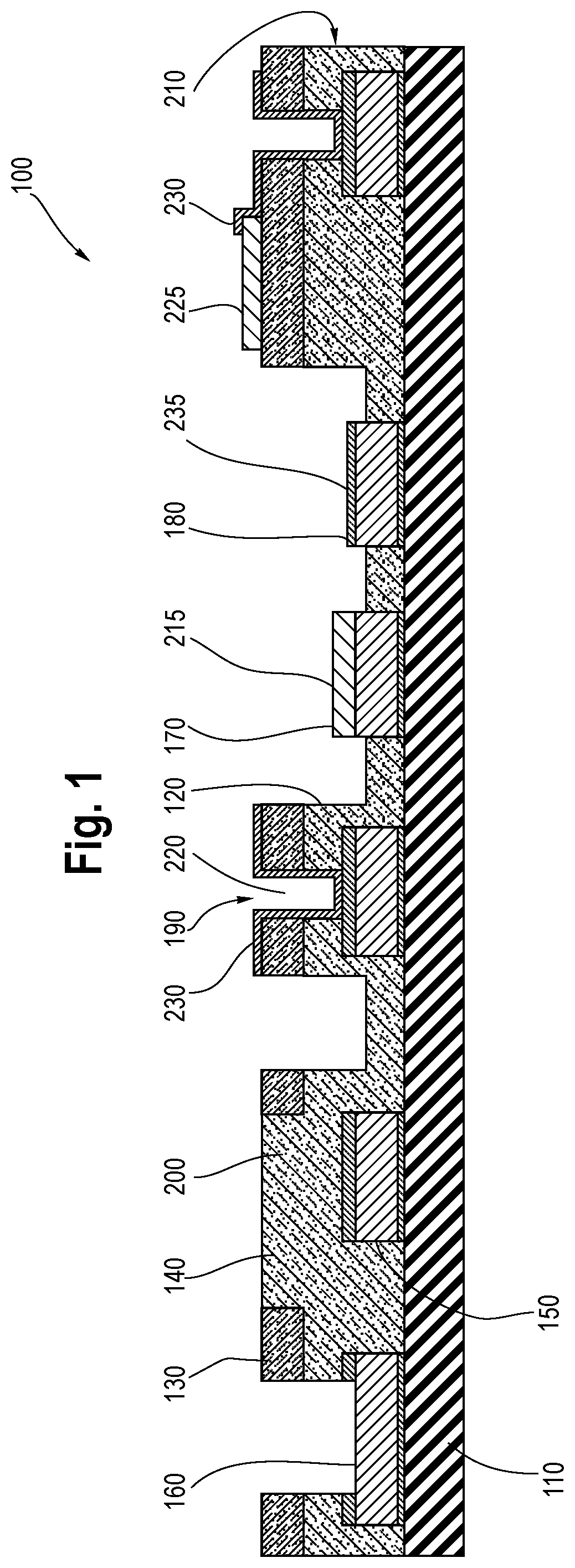Patent US12319562 Figure 1 – Systems and methods for providing getters in microelectromechanical systems