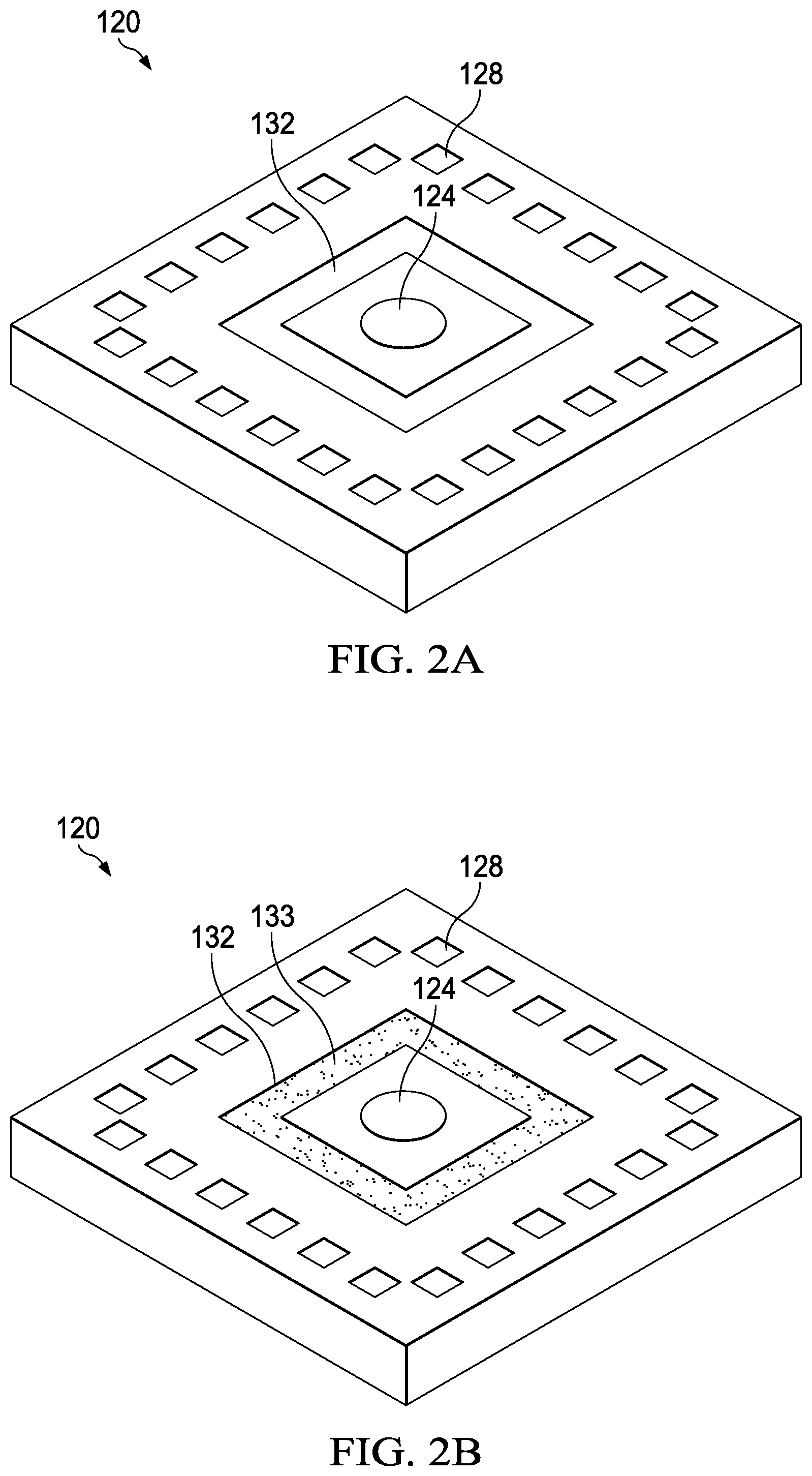 Patent US12319563 Figure 2 – Semiconductor package with metal column mold barrier