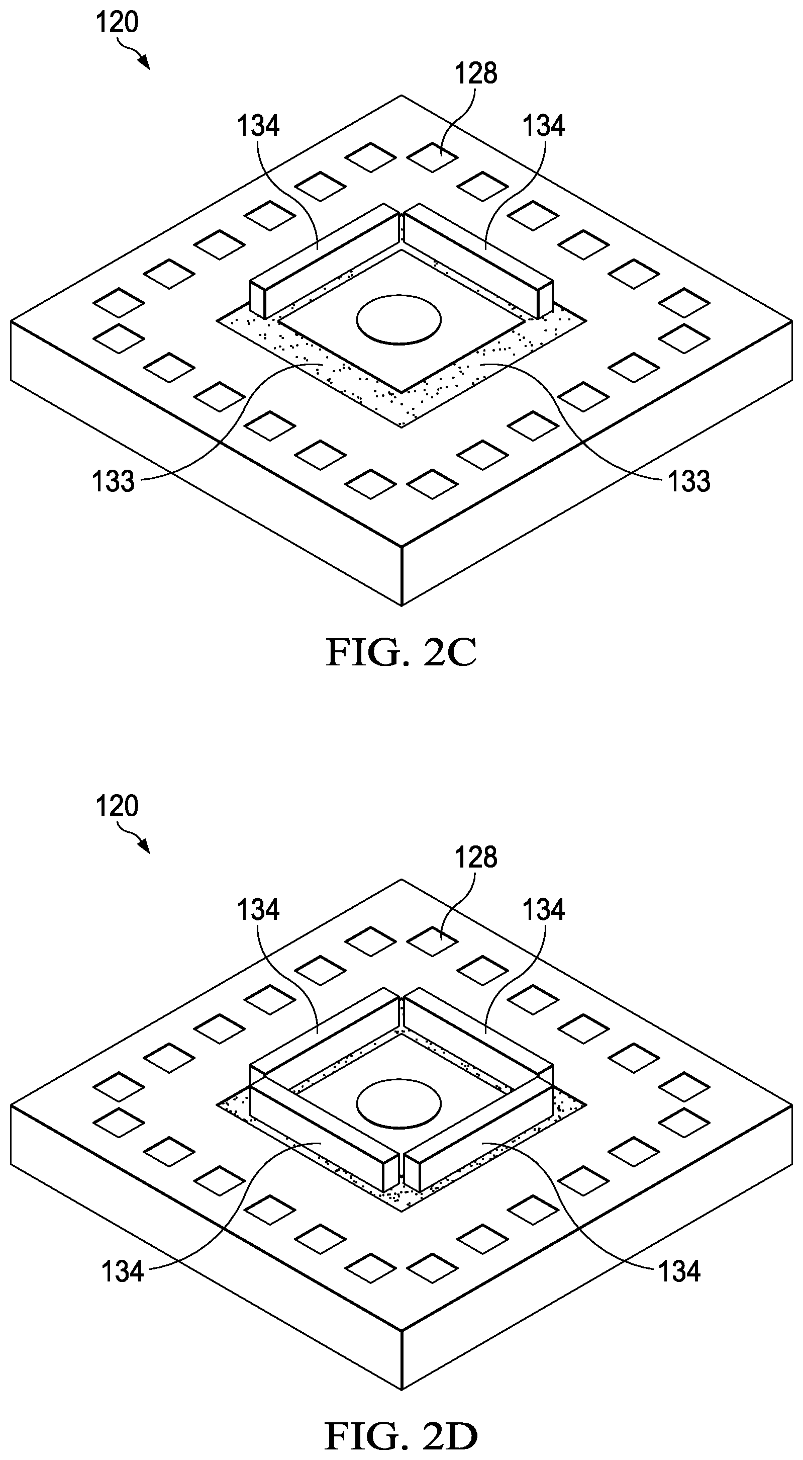 Patent US12319563 Figure 3 – Semiconductor package with metal column mold barrier