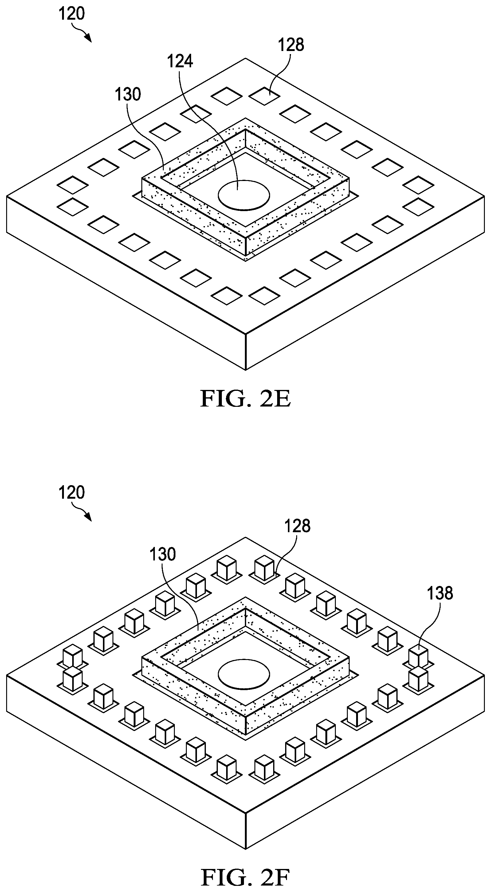Patent US12319563 Figure 4 – Semiconductor package with metal column mold barrier