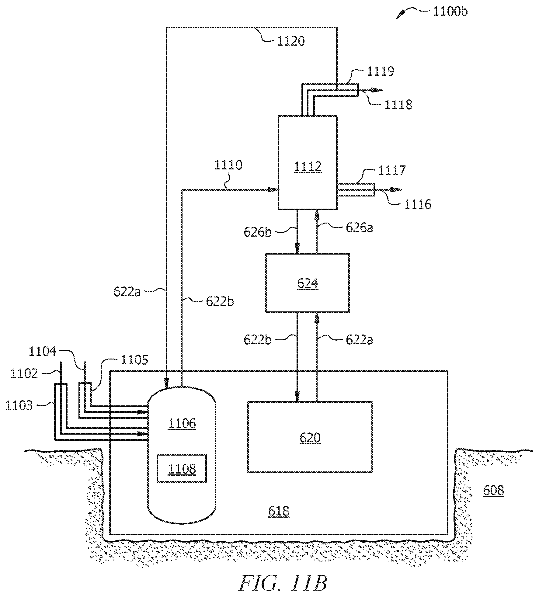 Patent US12319573 Figure 12 – Molten-salt mediated thermochemical reactions using geothermal energy