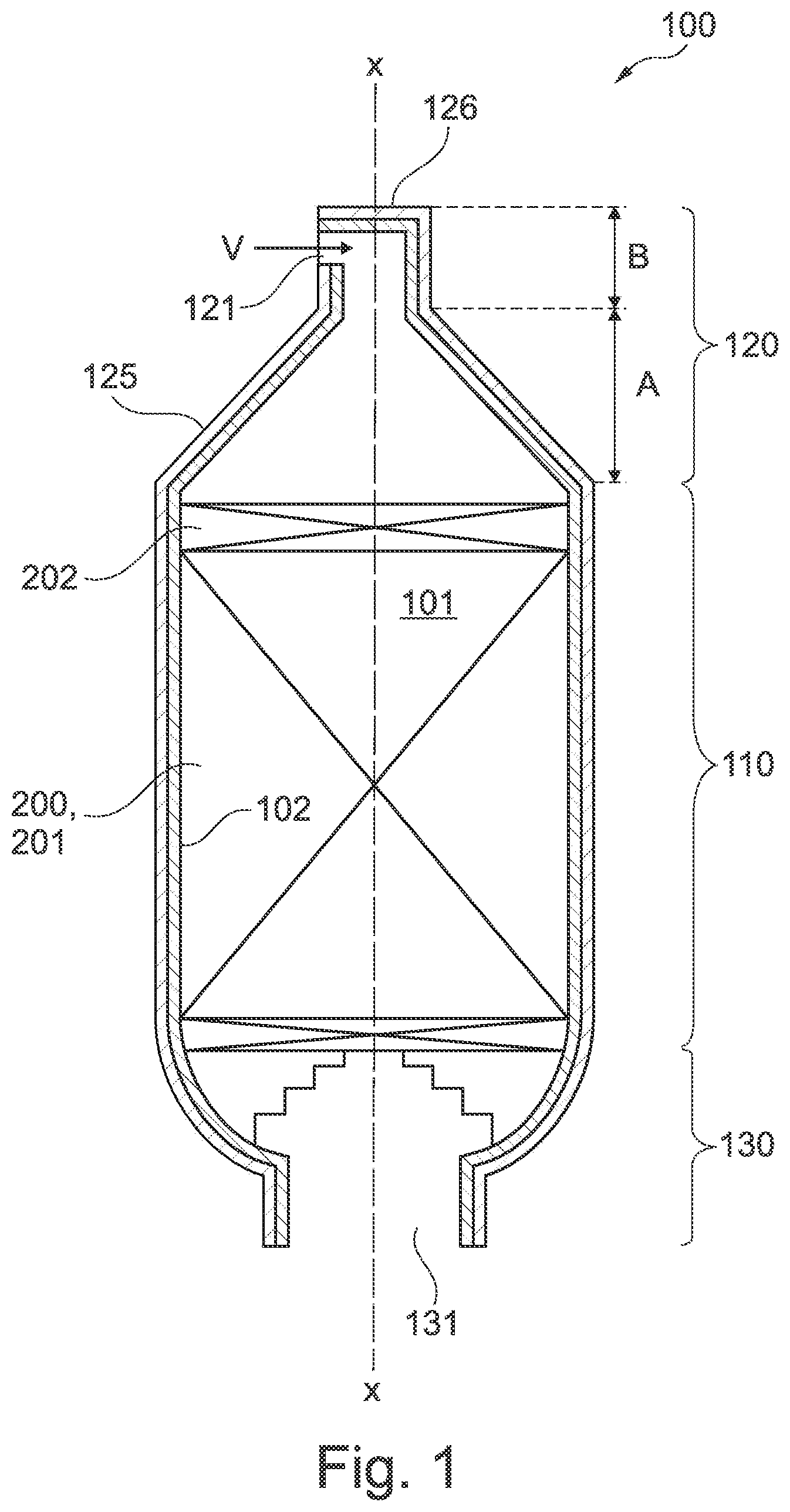 Patent US12319576 Figure 1 – High temperature reactor vessel, plant and method