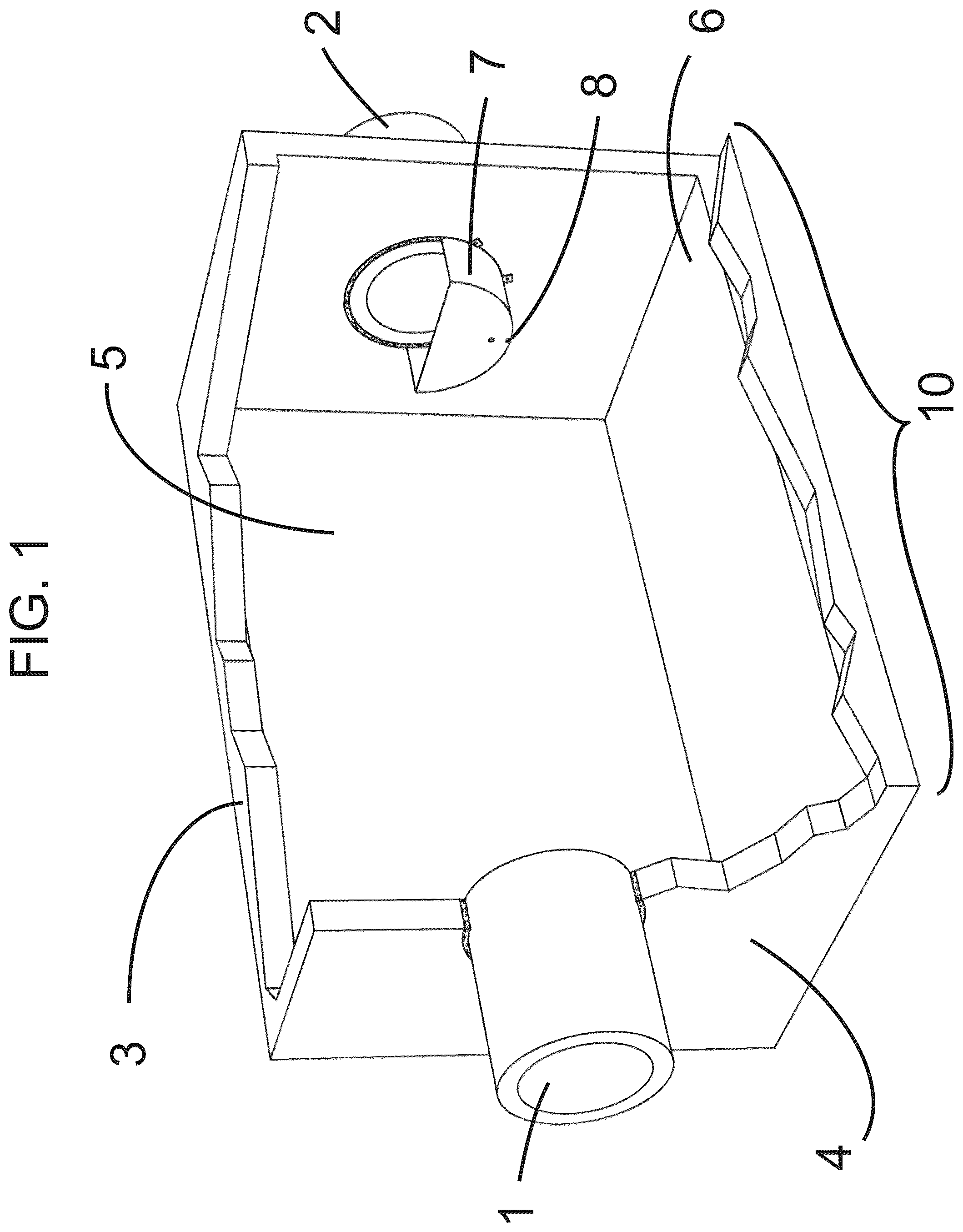 Patent US12319591 Figure 1 – Multi-level outlet weir for enhanced volumetric separation for stormwater treatment