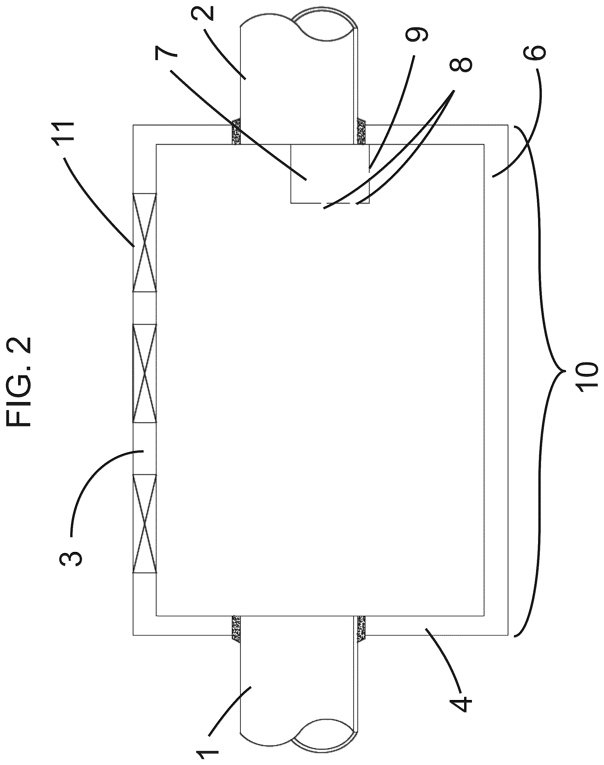 Patent US12319591 Figure 2 – Multi-level outlet weir for enhanced volumetric separation for stormwater treatment