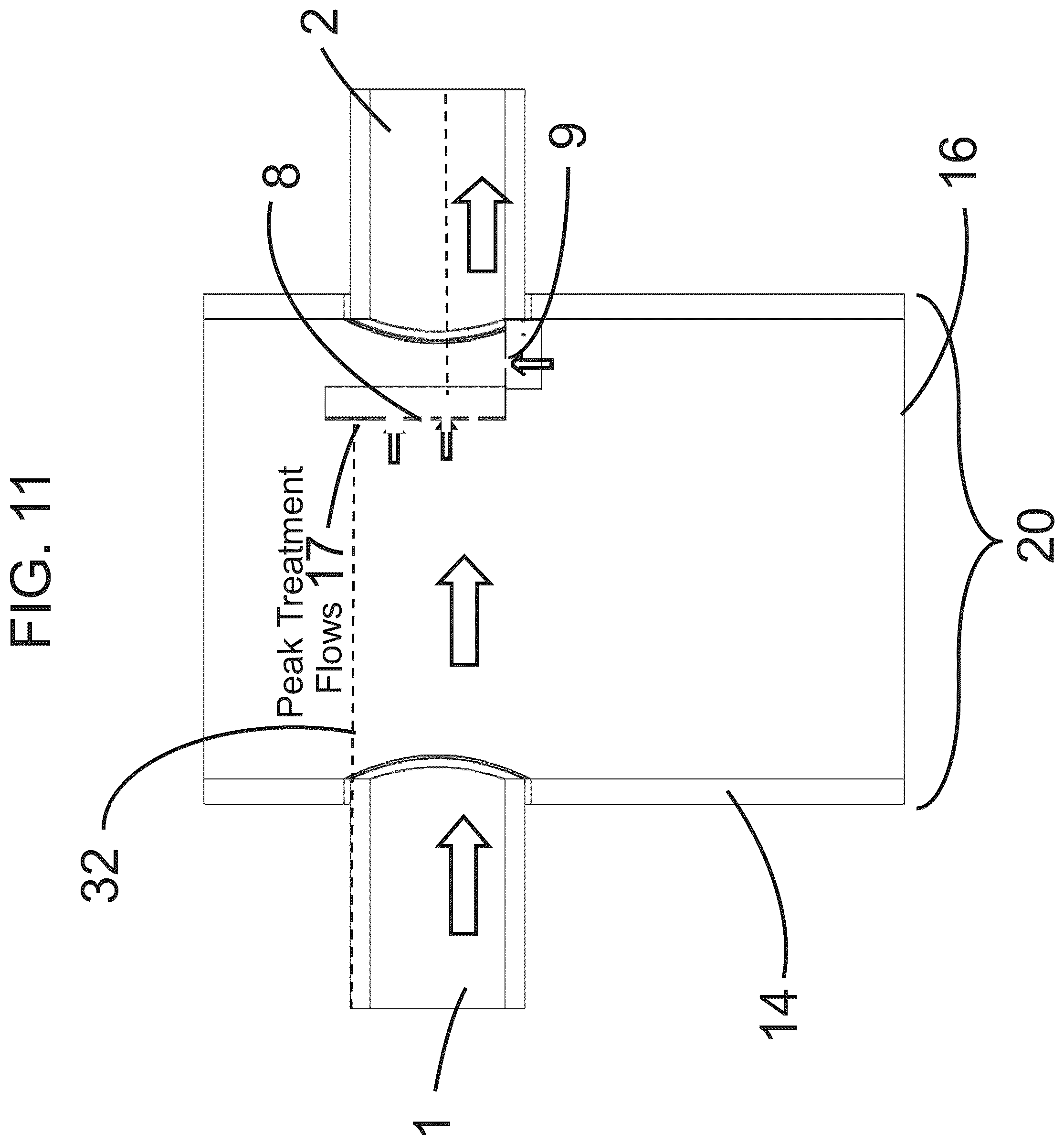 Patent US12319591 Figure 11 – Multi-level outlet weir for enhanced volumetric separation for stormwater treatment