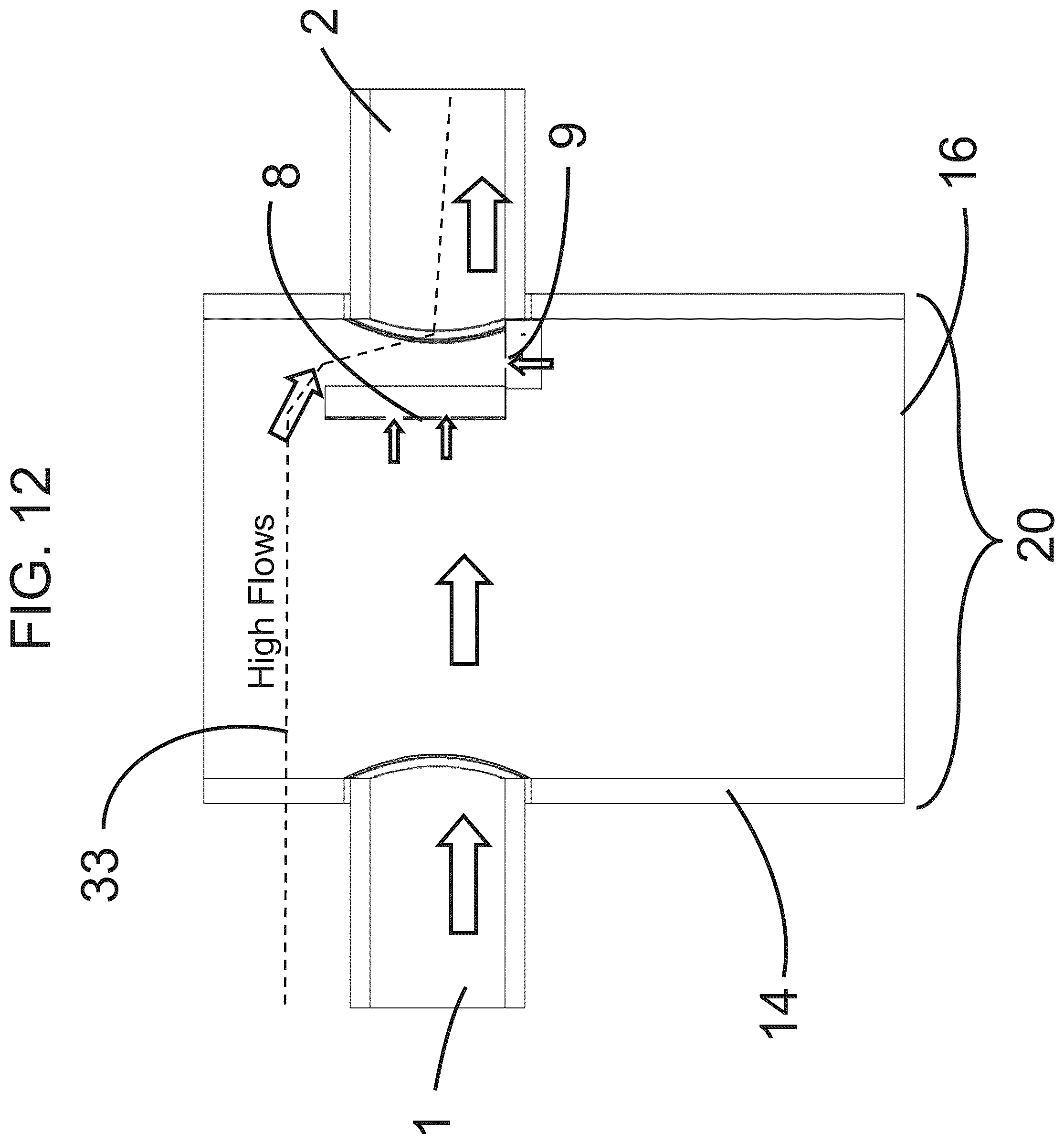 Patent US12319591 Figure 12 – Multi-level outlet weir for enhanced volumetric separation for stormwater treatment