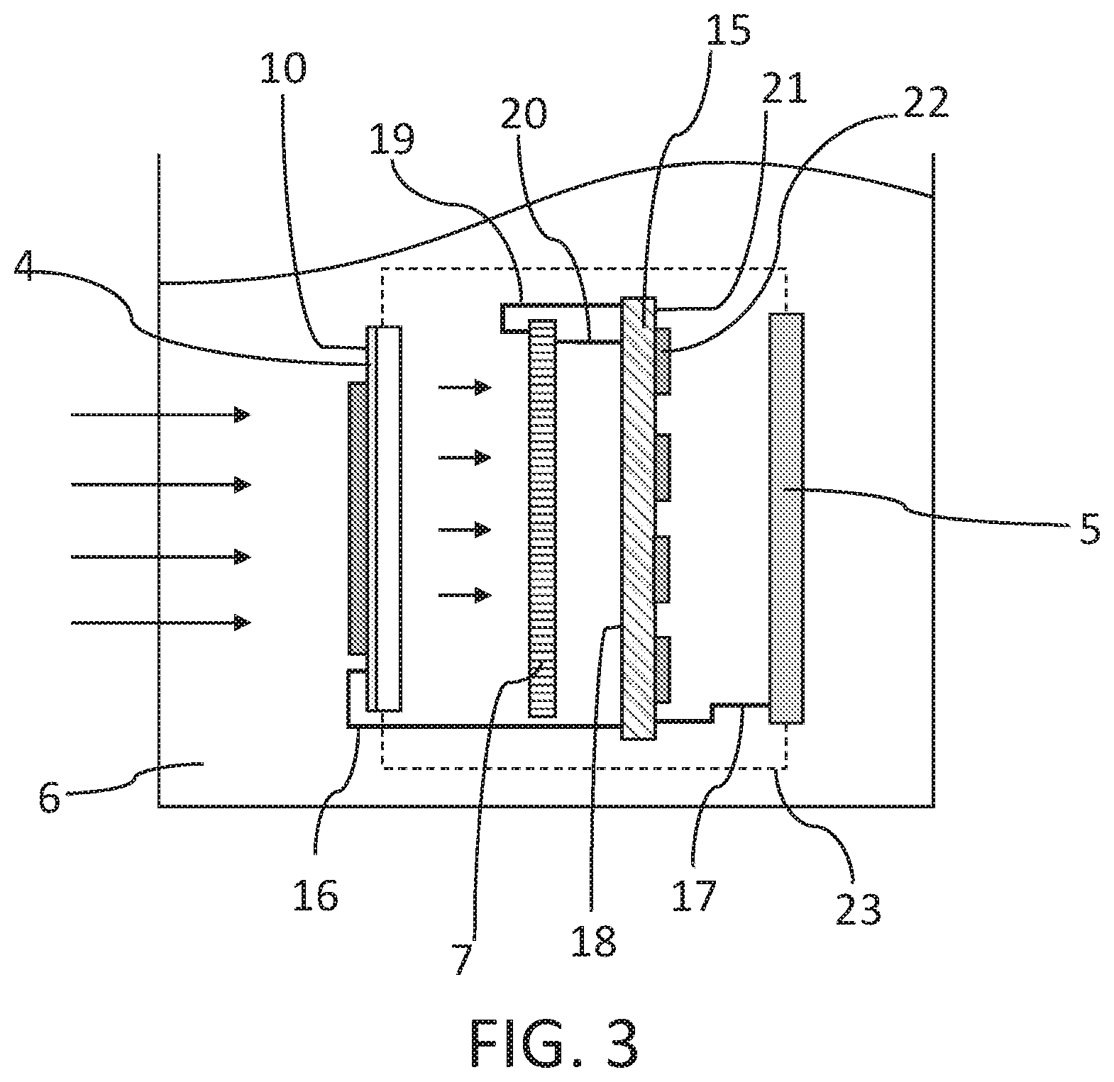Patent US12319595 Figure 2 – Modular photocatalytic system