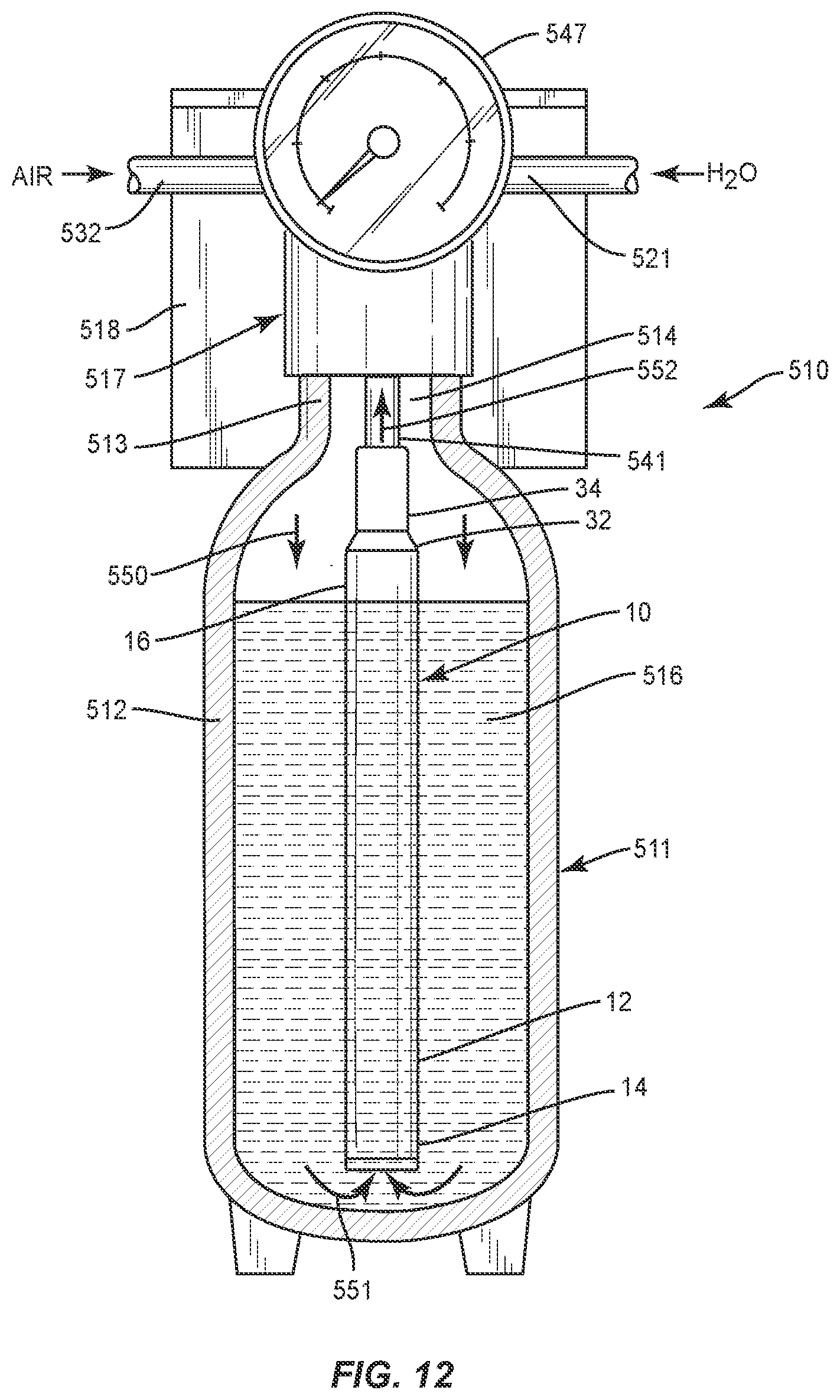 Patent US12319596 Figure 8 – Water treatment dispensing apparatus