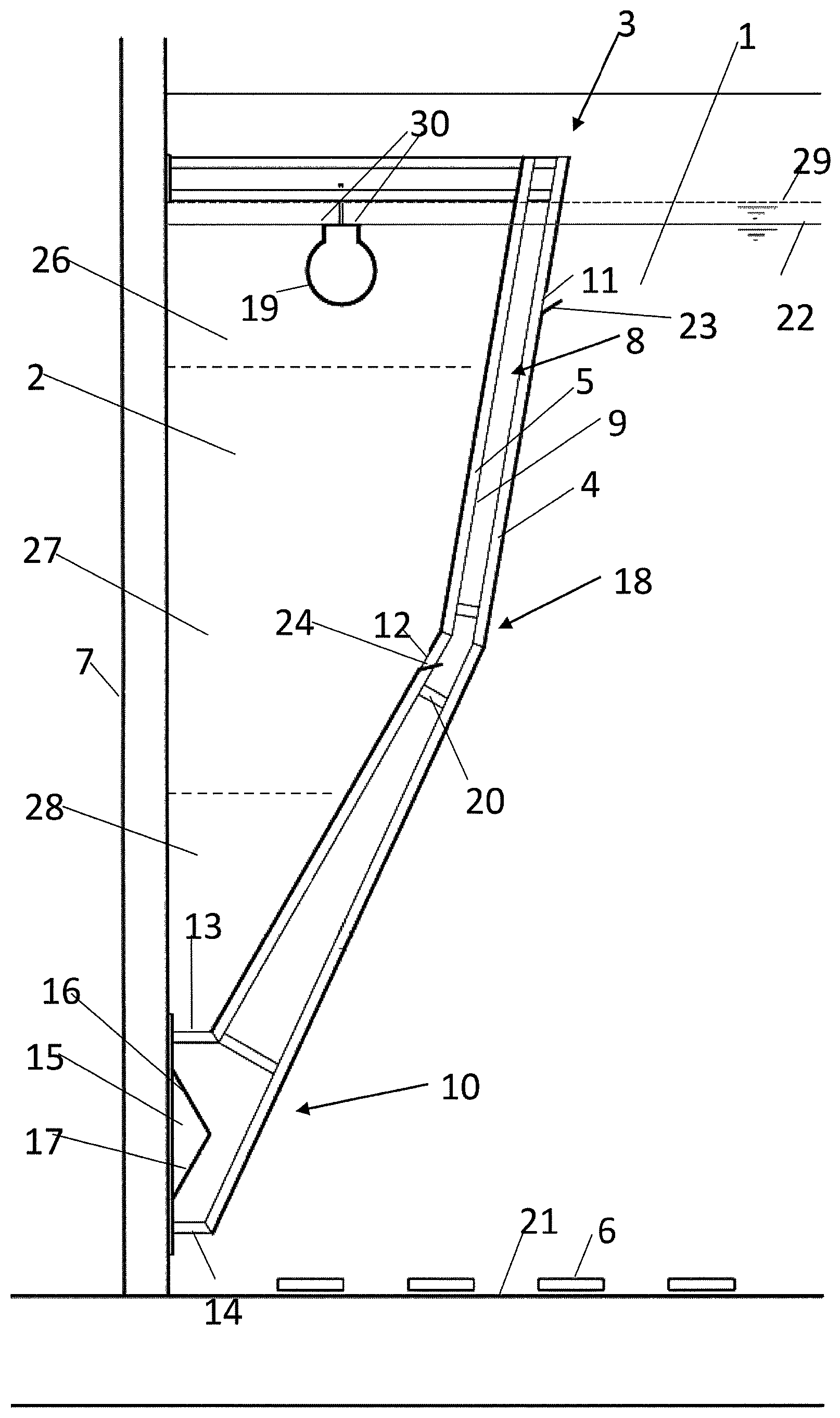 Patent US12319600 — Sewage treatment plant — Figure 1