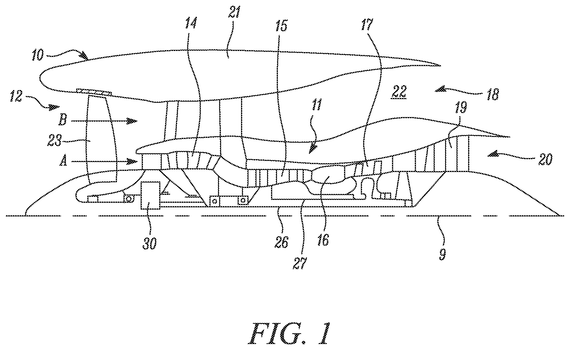 Patent US12319624 — Method of manufacturing CMC component — Figure 1