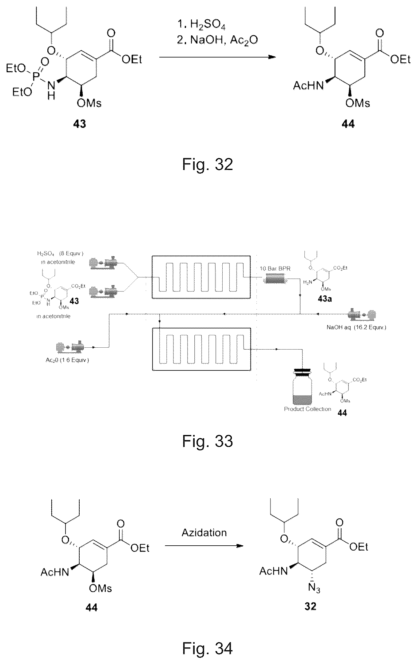 Patent US12319639 Figure 15 – Flow synthesis process for the production of oseltamivir