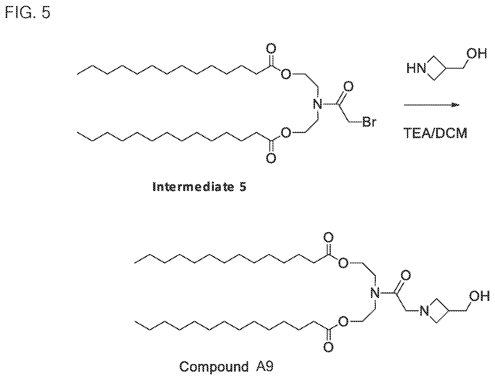 Patent US12319643 Figure 5 – Ionizable compounds and compositions and uses thereof