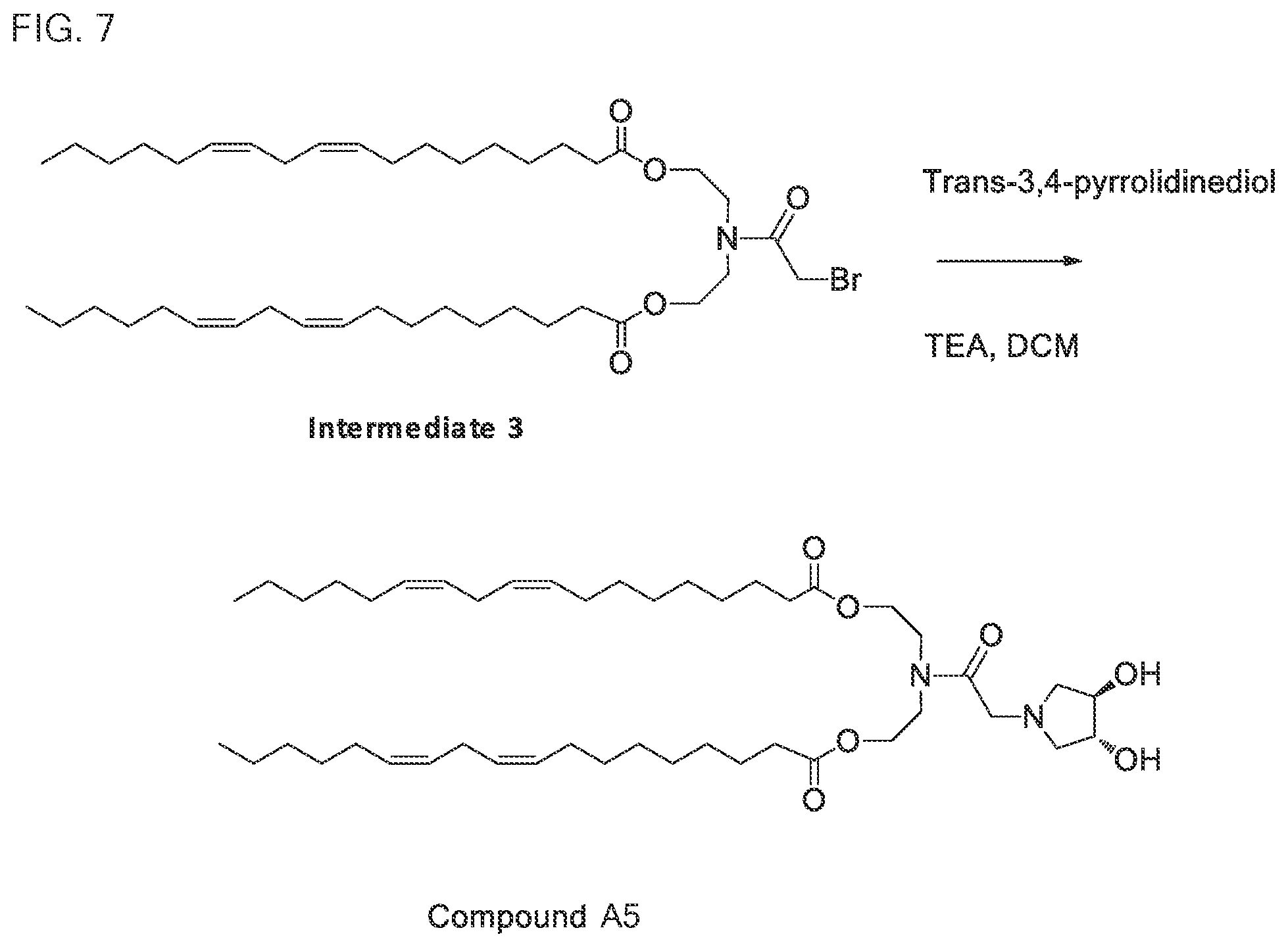 Patent US12319643 Figure 7 – Ionizable compounds and compositions and uses thereof