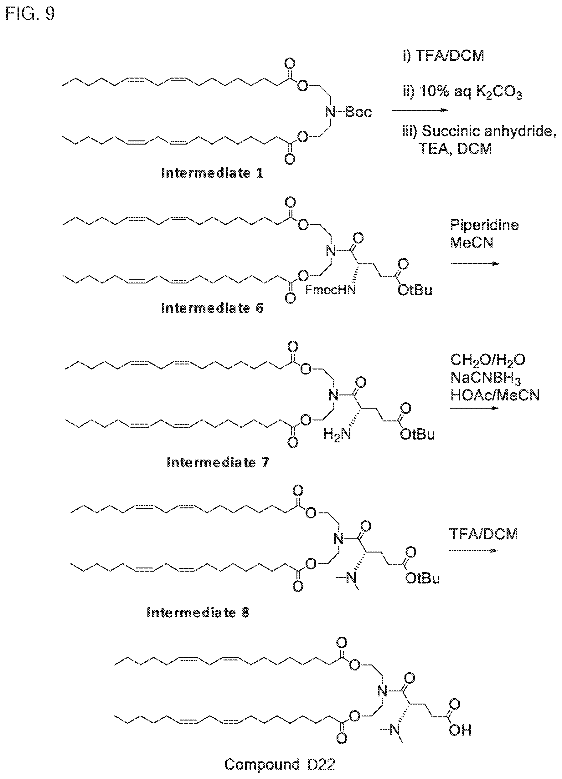 Patent US12319643 Figure 9 – Ionizable compounds and compositions and uses thereof
