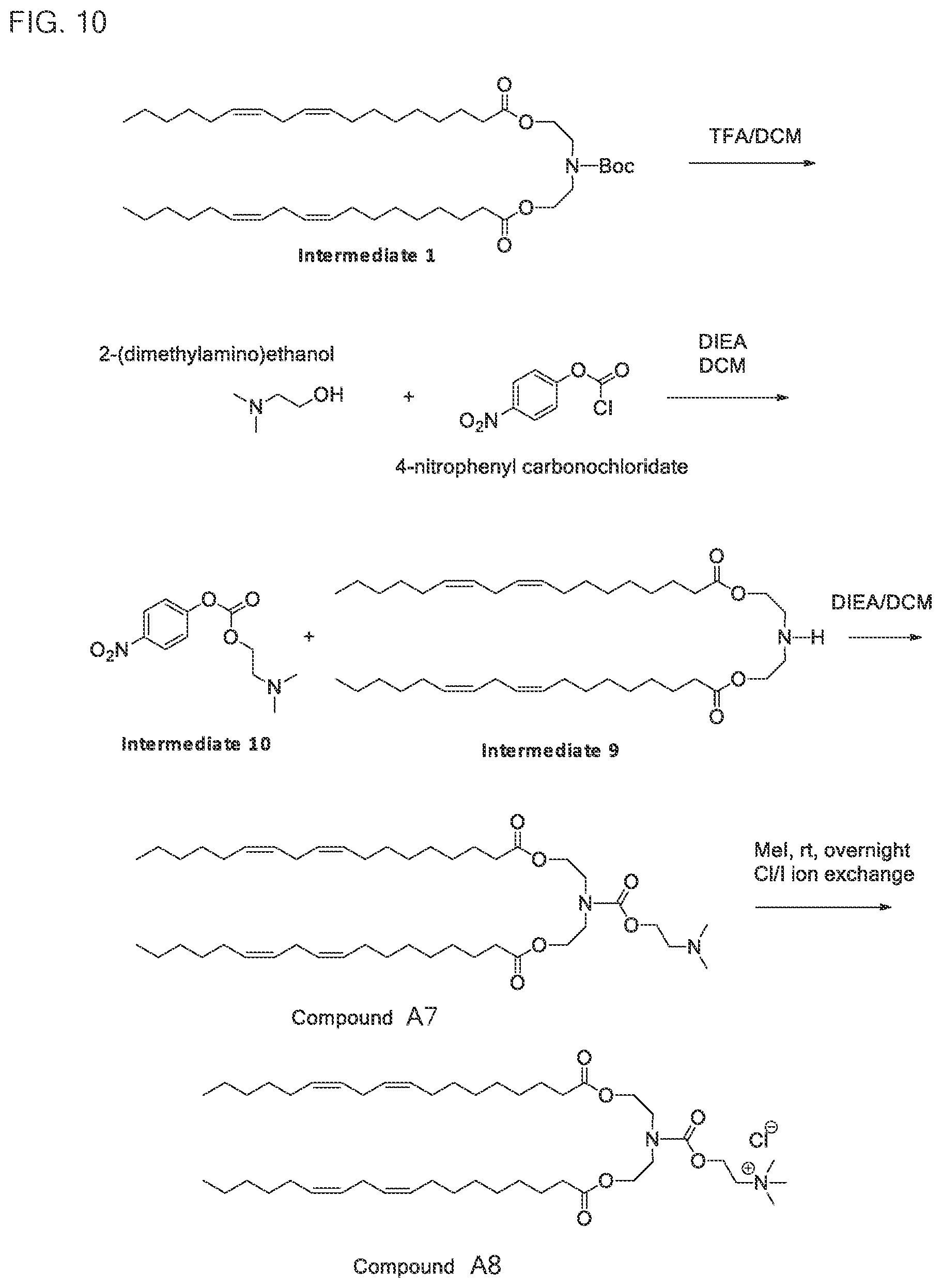 Patent US12319643 Figure 10 – Ionizable compounds and compositions and uses thereof