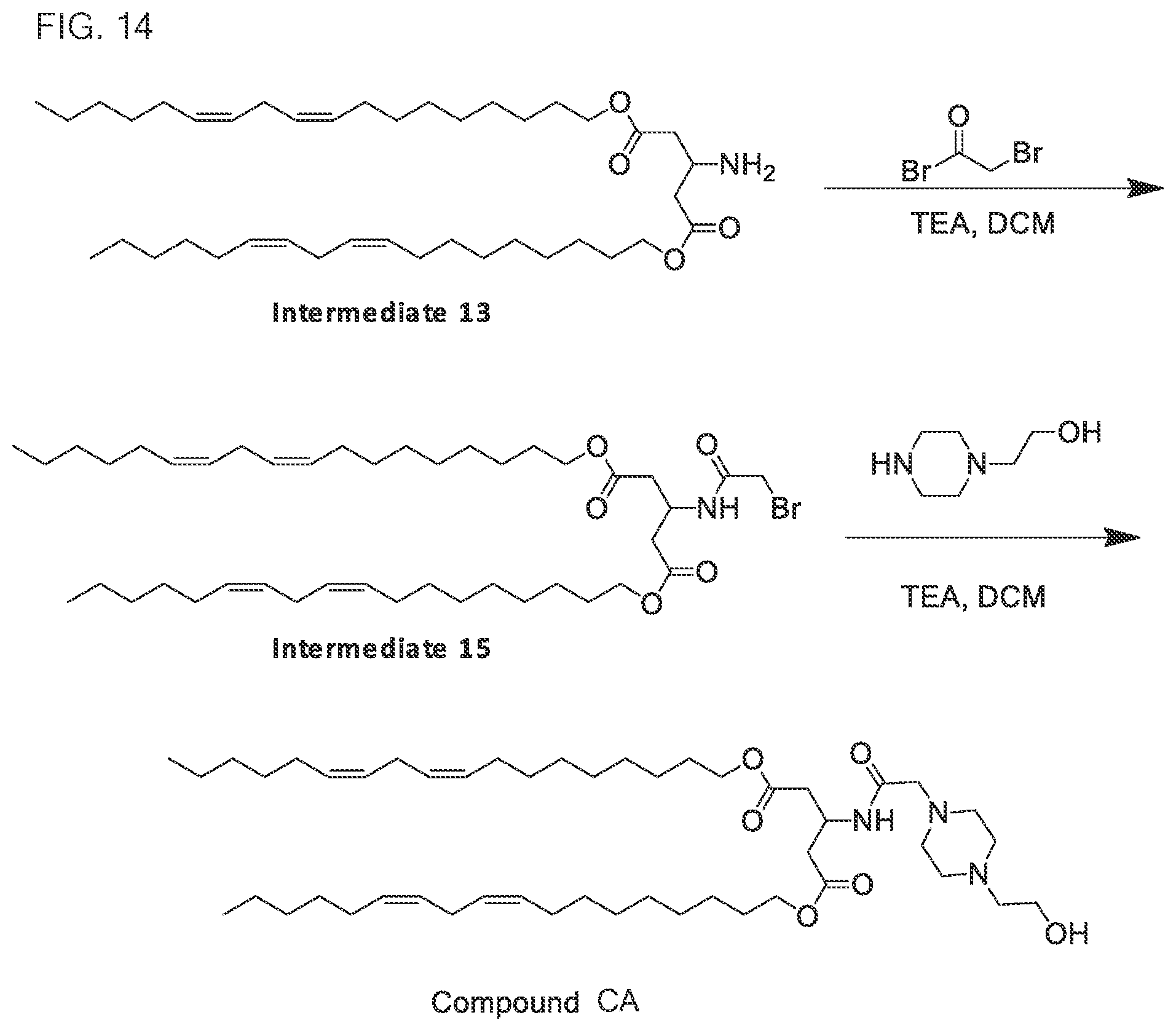 Patent US12319643 Figure 14 – Ionizable compounds and compositions and uses thereof