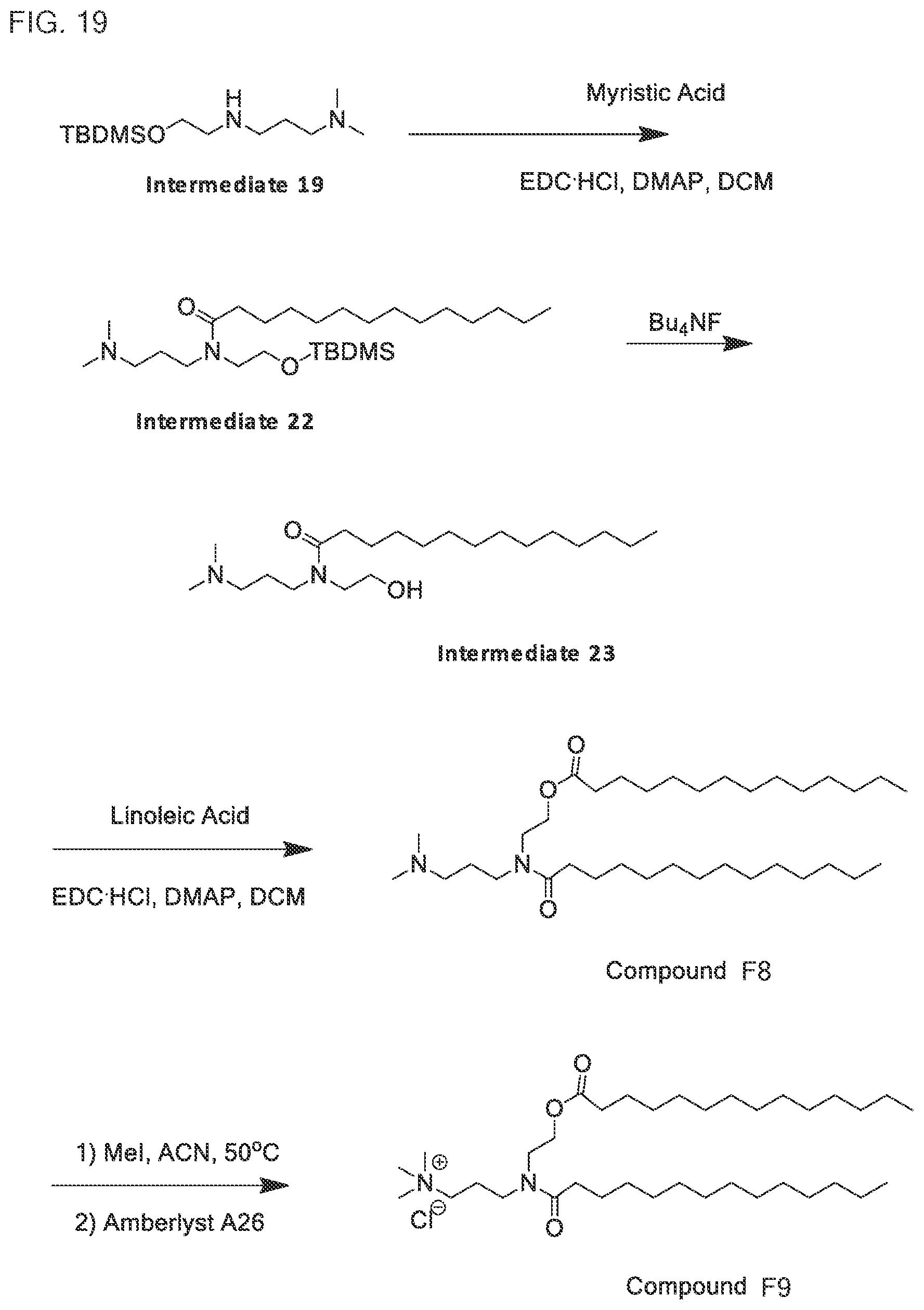 Patent US12319643 Figure 19 – Ionizable compounds and compositions and uses thereof