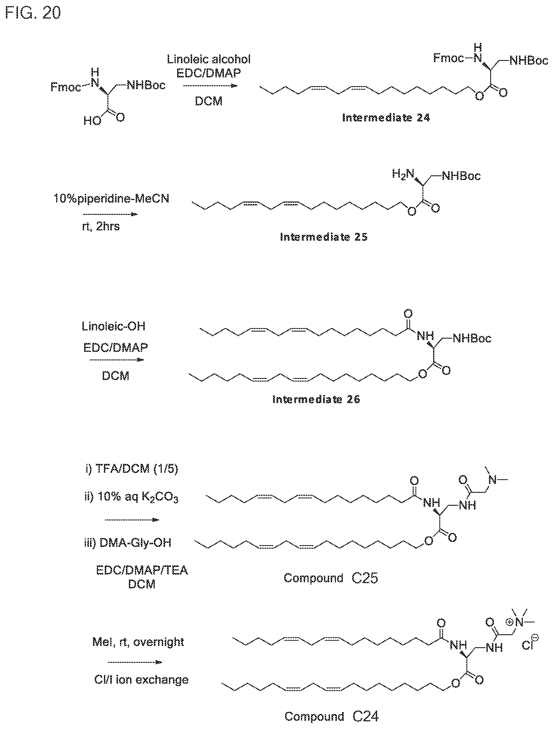 Patent US12319643 Figure 20 – Ionizable compounds and compositions and uses thereof