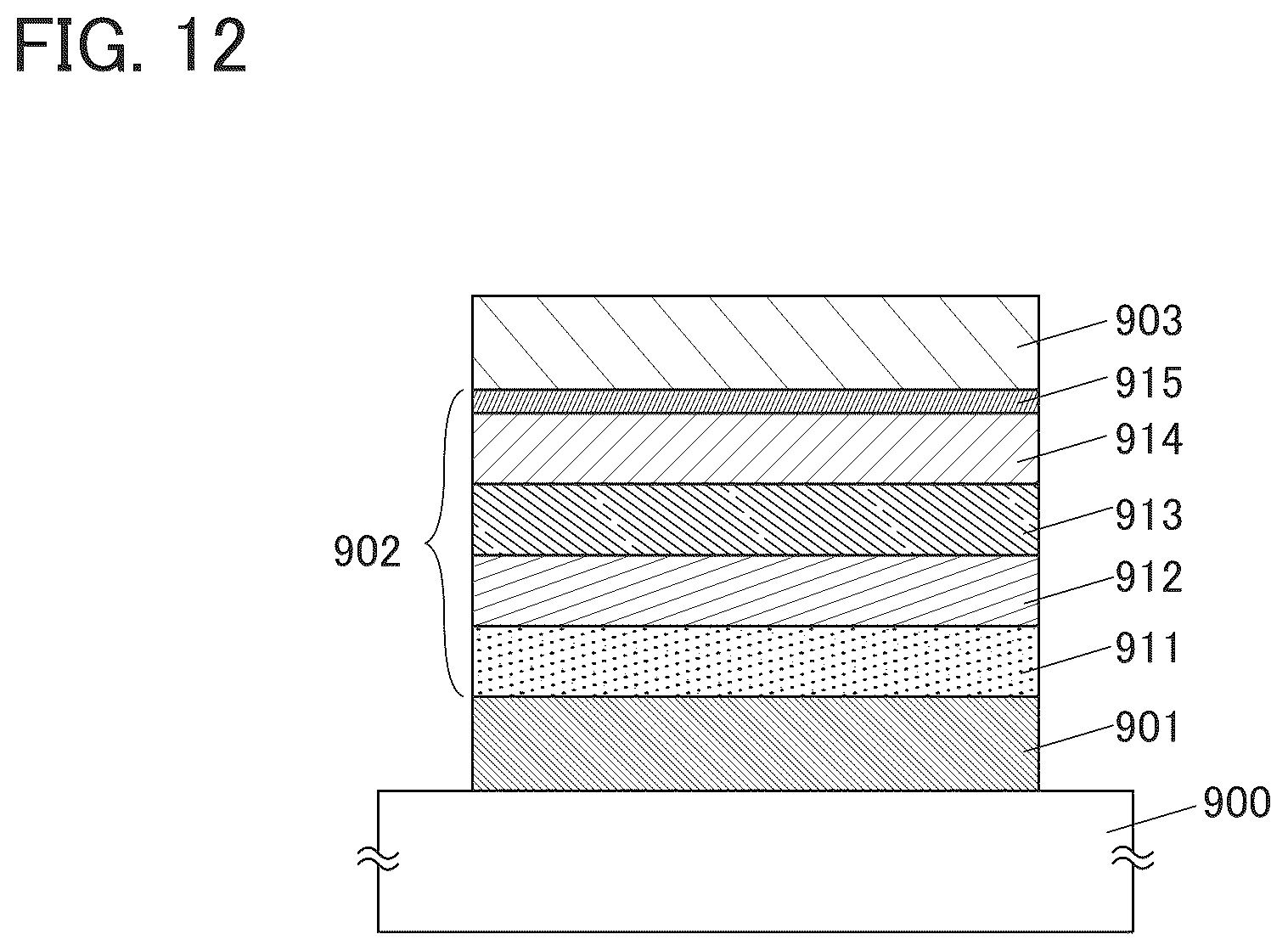 Patent US12319688 Figure 12 – Light-emitting device, light-emitting apparatus, electronic device, and lighting device