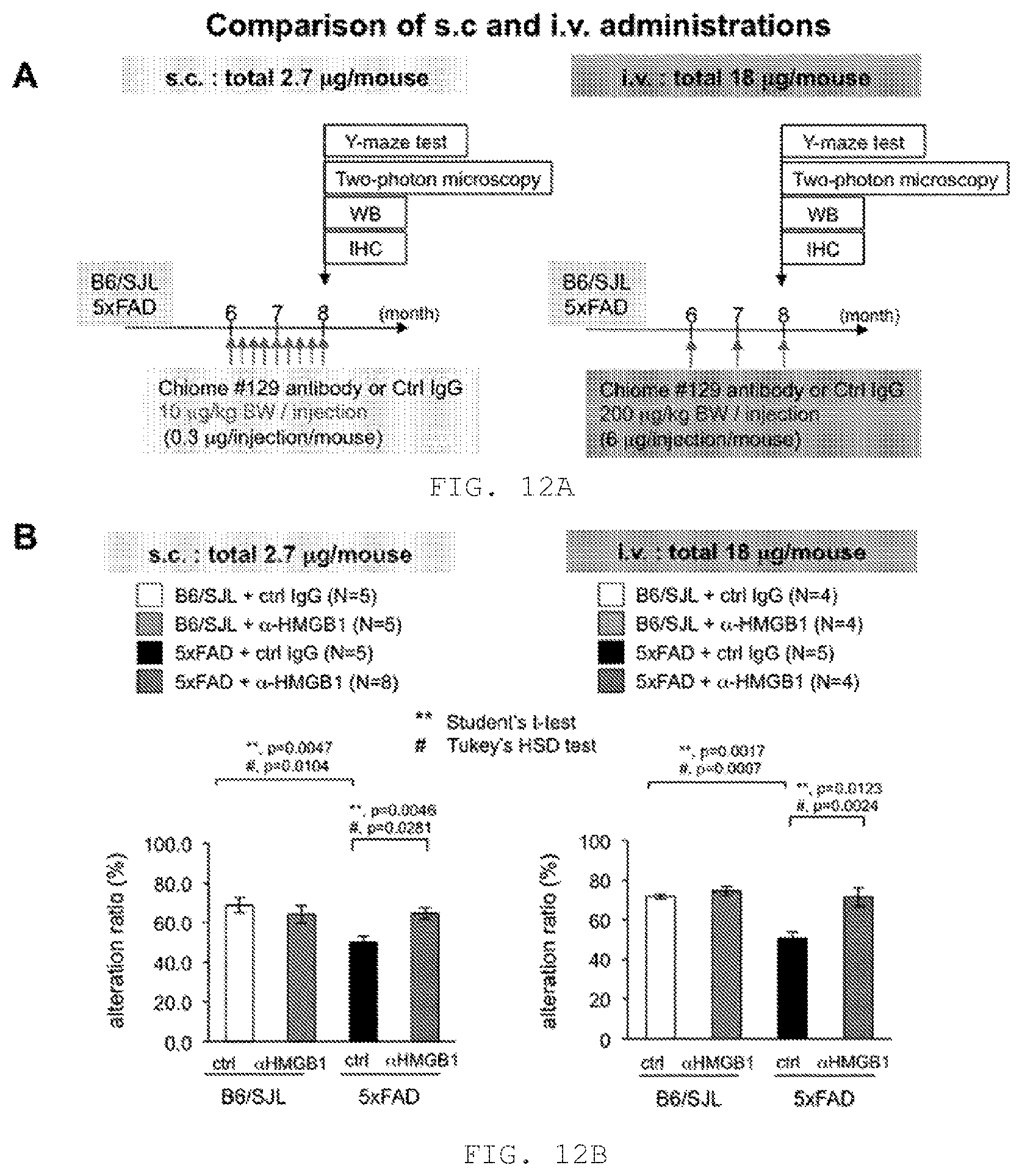 Patent US12319731 Figure 7 – Human monoclonal antibody binding specifically to human HMGB1, and pharmaceutical composition for treating or preventing Alzheimer's disease containing said human monoclonal antibody