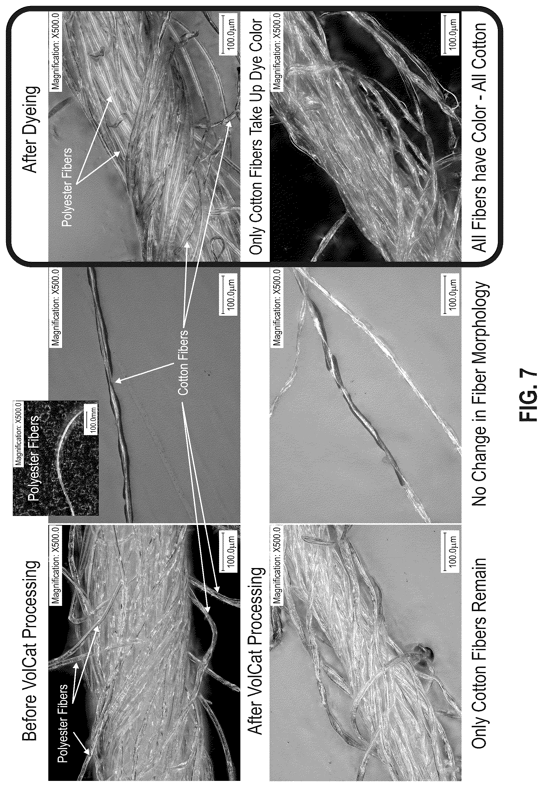 Patent US12319792 Figure 8 – Recycling process for the recovery of cotton from polyester-cotton fabrics and/or fibers