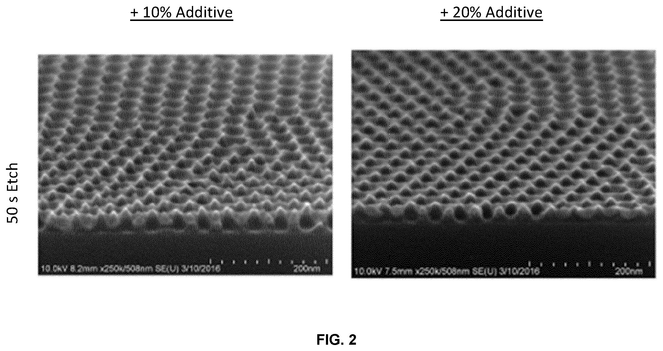 Patent US12319810 Figure 2 – Enhanced directed self-assembly in the presence of low T g oligomers for pattern formation