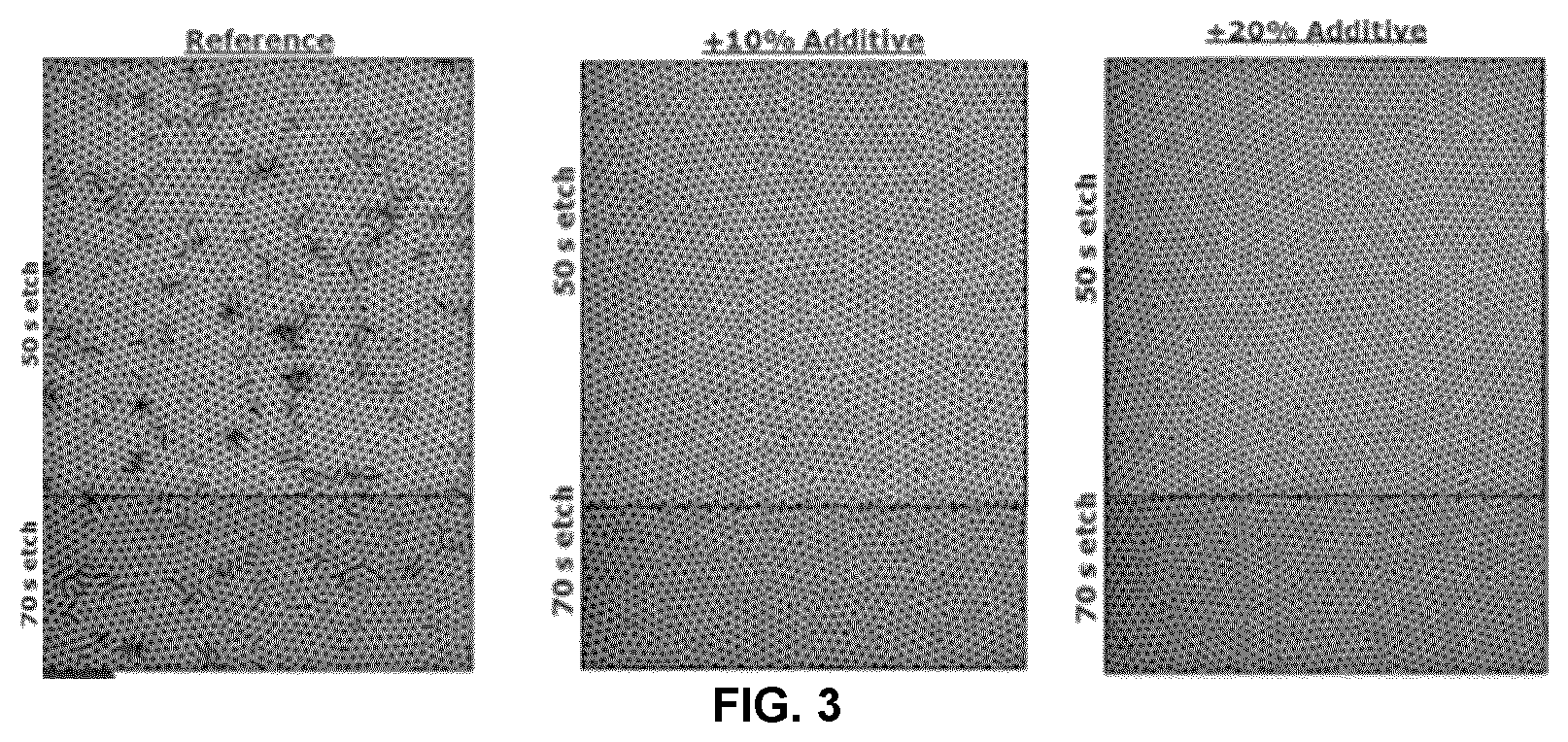 Patent US12319810 Figure 3 – Enhanced directed self-assembly in the presence of low T g oligomers for pattern formation