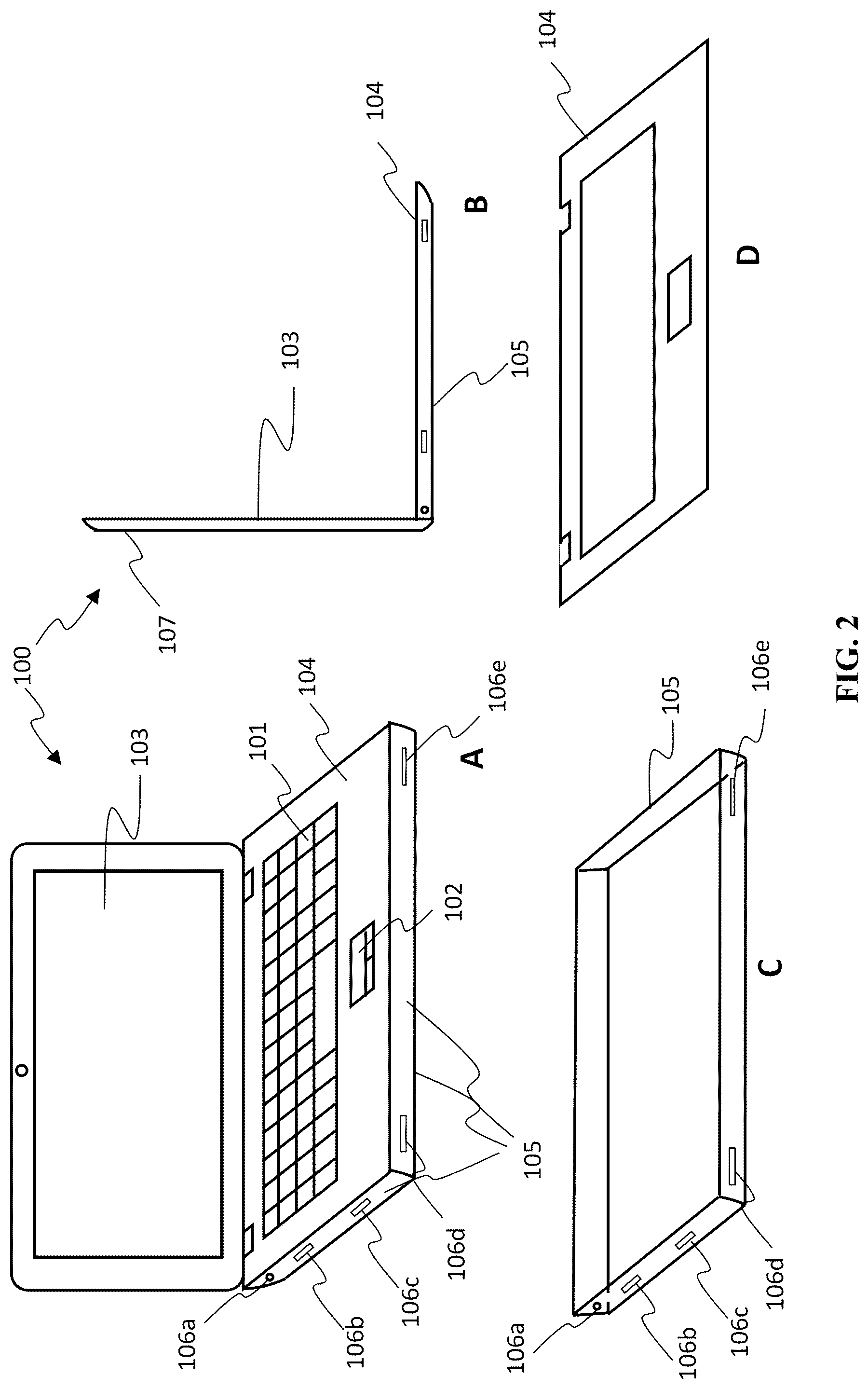 Patent US12319812 Figure 2 – Recycled and renewable polymeric composition for computer chassis
