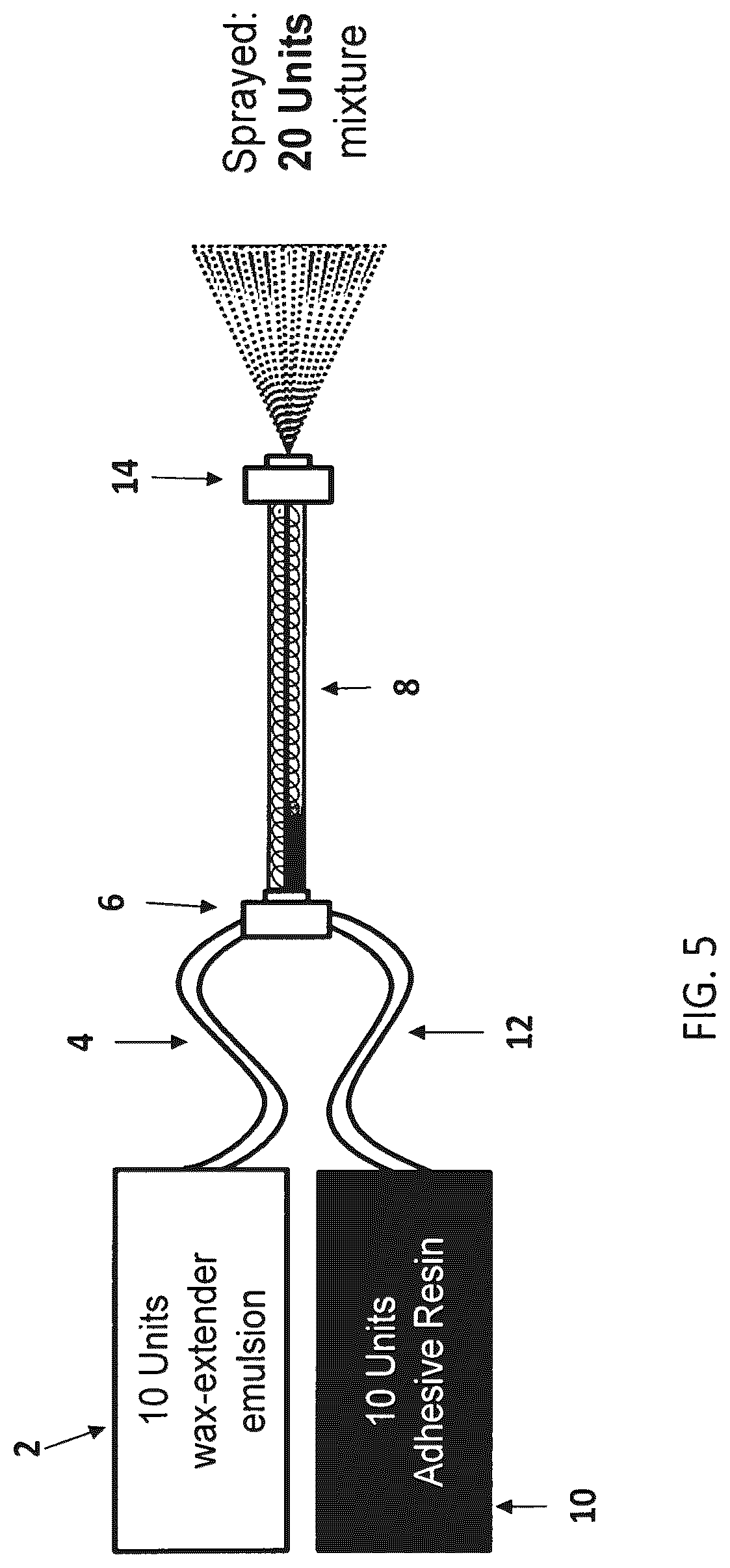 Patent US12319816 Figure 5 – Wax-organic extender emulsion and method for manufacture thereof