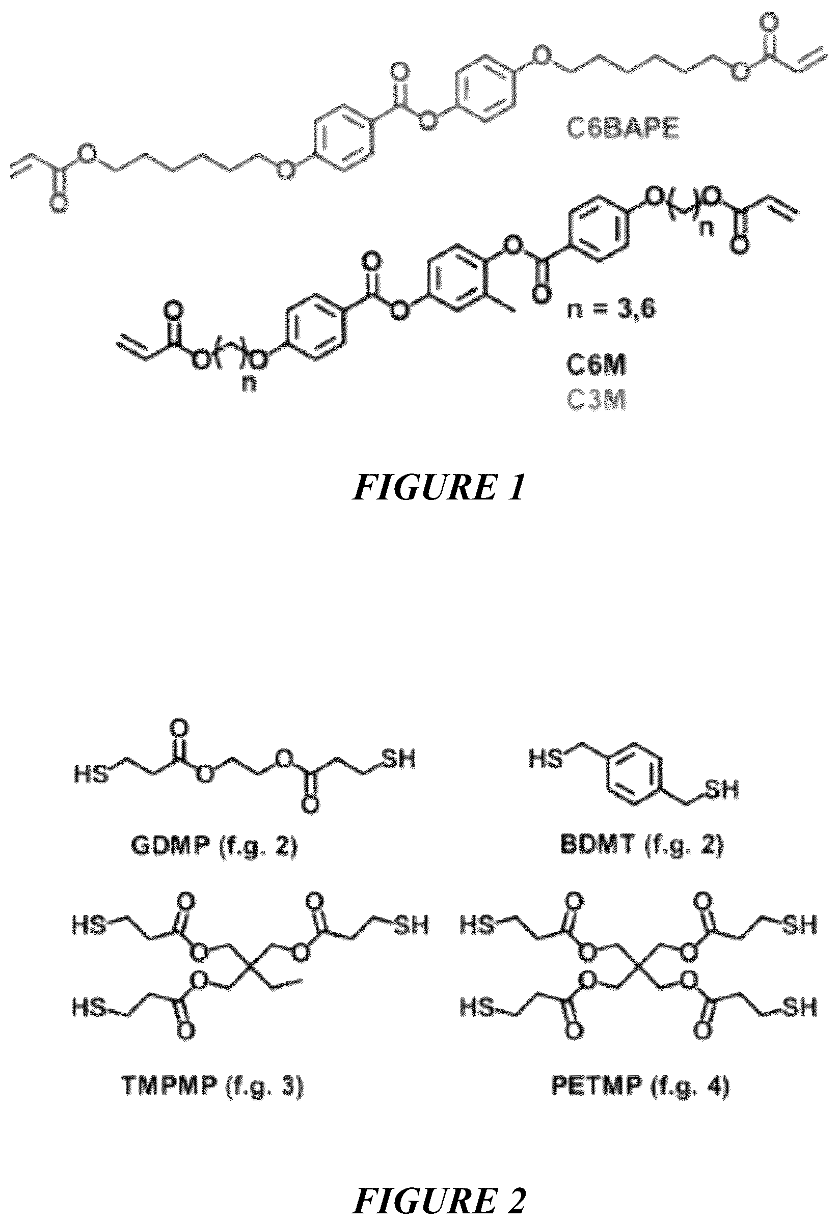 Patent US12319861 Figure 1 – Liquid crystal elastomer compositions and methods of making the same