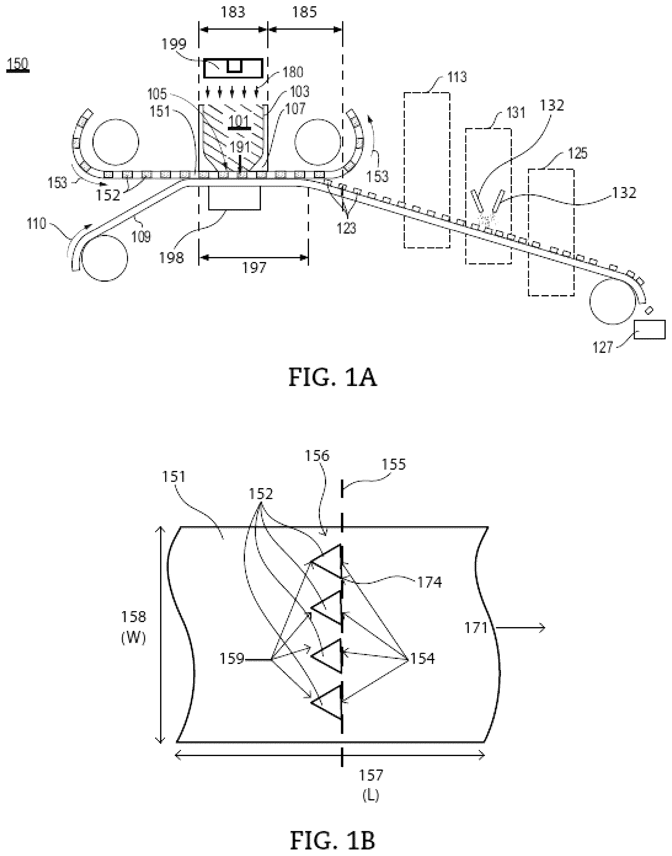 Patent US12319863 Figure 1 – Abrasive article including shaped abrasive particles