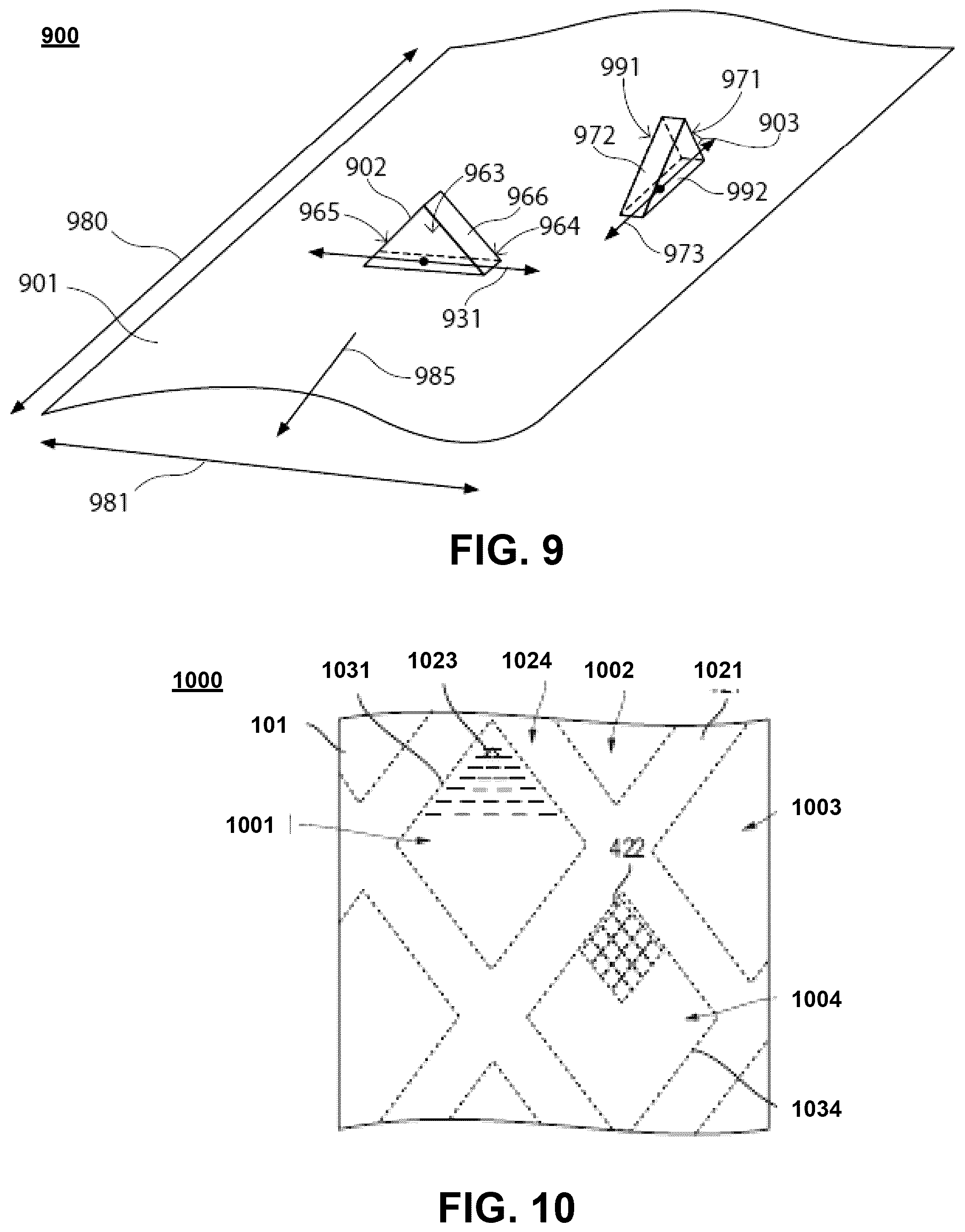 Patent US12319863 Figure 6 – Abrasive article including shaped abrasive particles