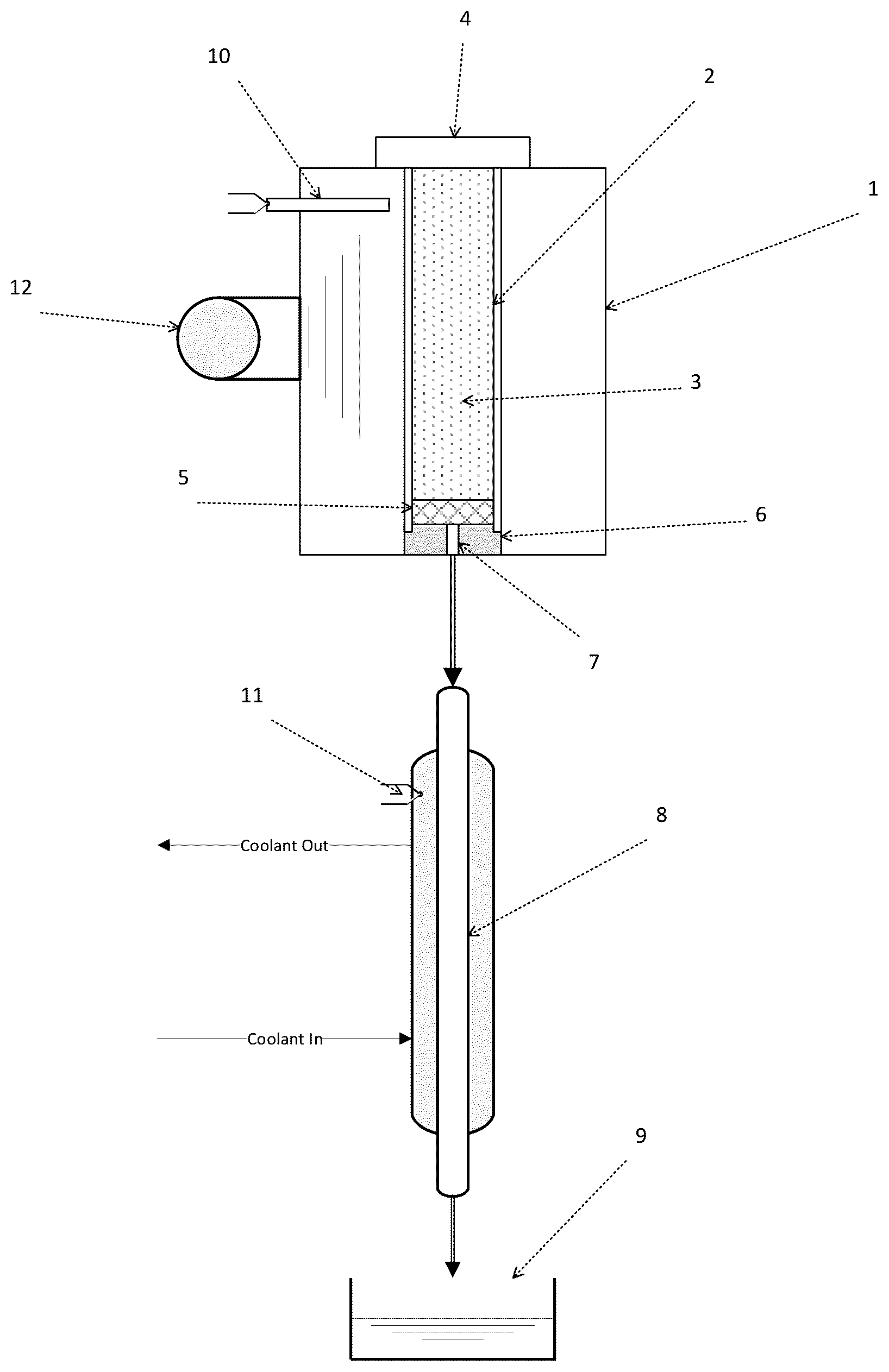 Patent US12319890 Figure 1 – Rapid botanical oil distillation device utilizing microwave agent