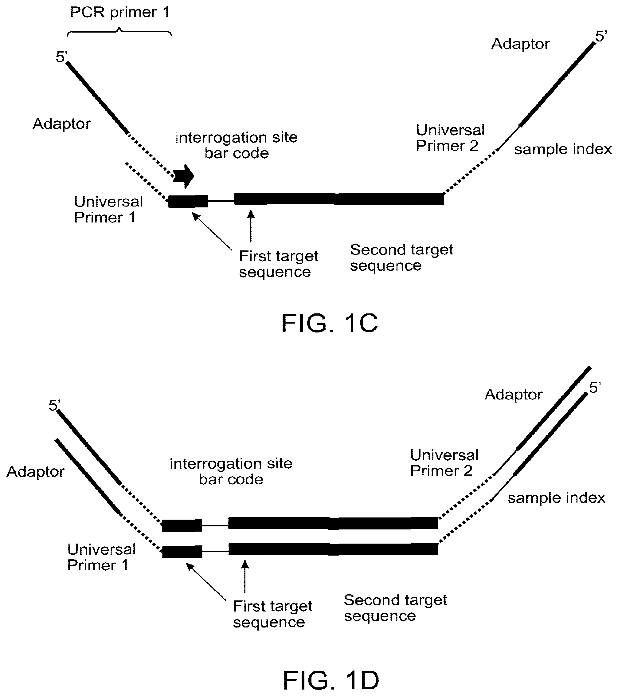 Patent US12319957 Figure 2 – Nucleic acid analysis by joining barcoded polynucleotide probes