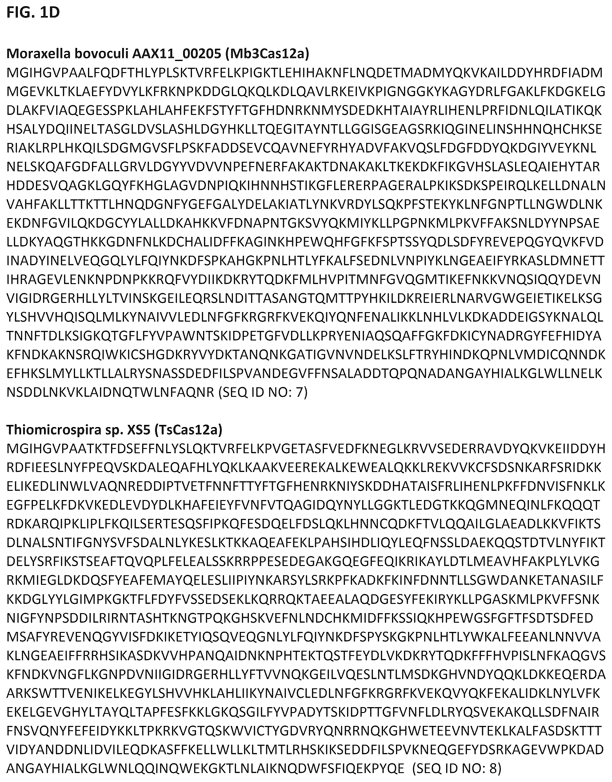 Patent US12319963 Figure 4 – Type V CRISPR/Cas effector proteins for cleaving ssDNAs and detecting target DNAs